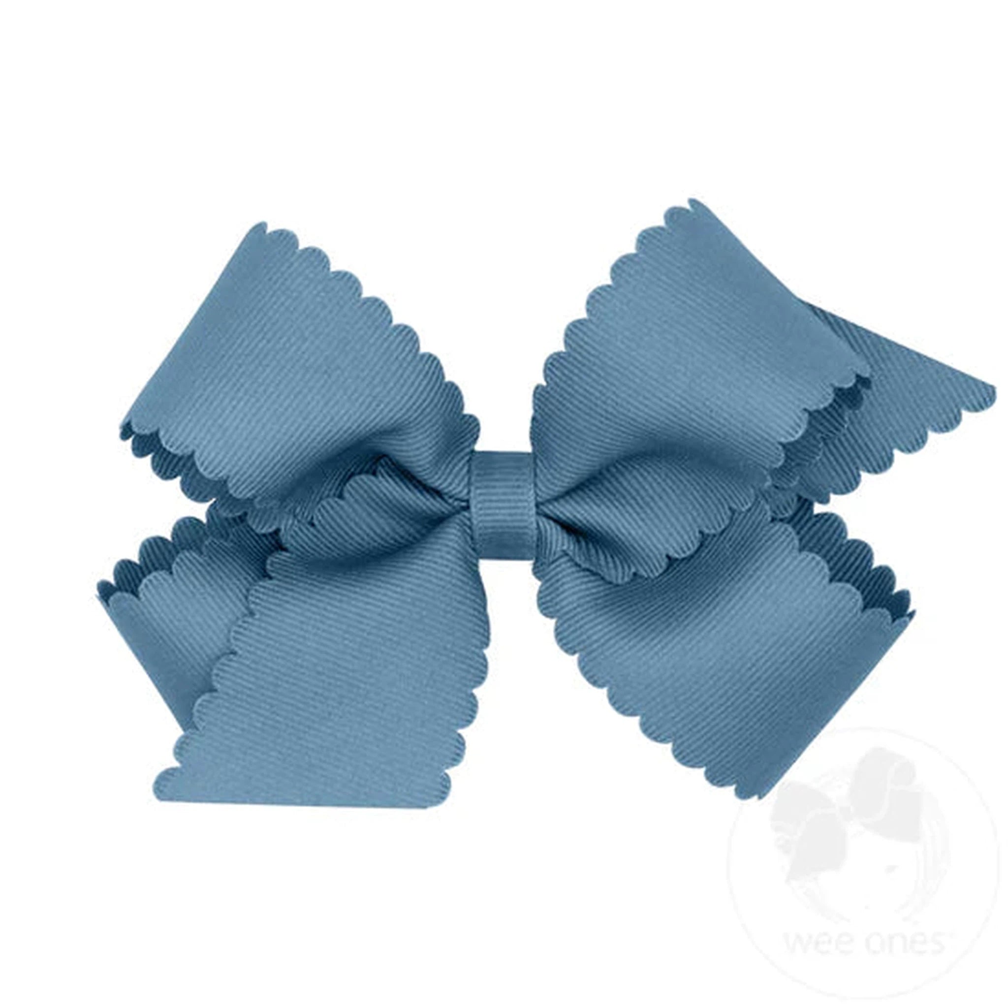 Medium Scalloped Edge Grosgrain Bow