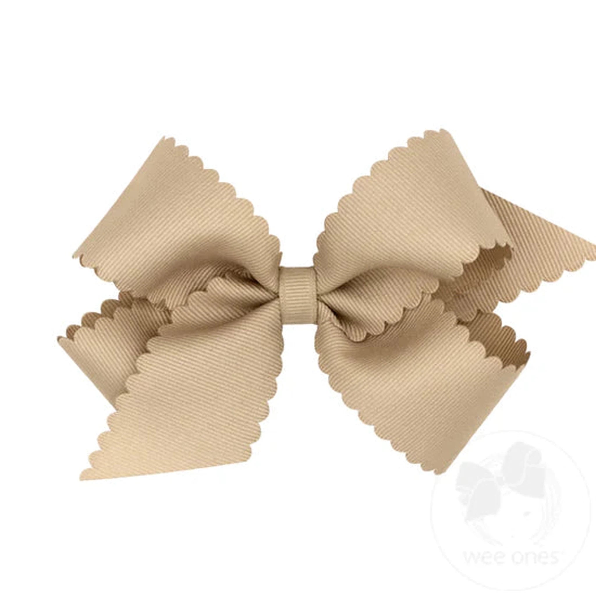 Medium Scalloped Edge Grosgrain Bow