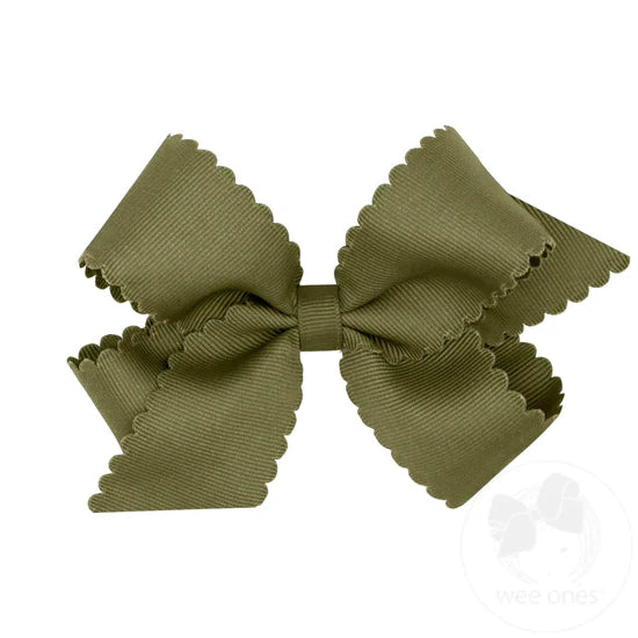 Medium Scalloped Edge Grosgrain Bow