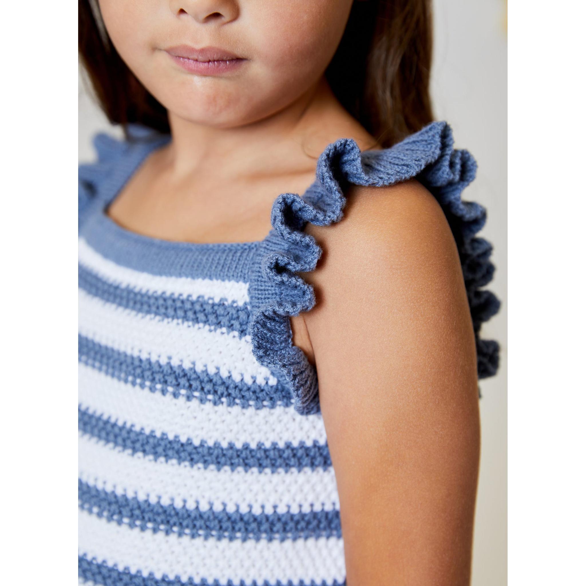 Blue Stripes Crochet Set