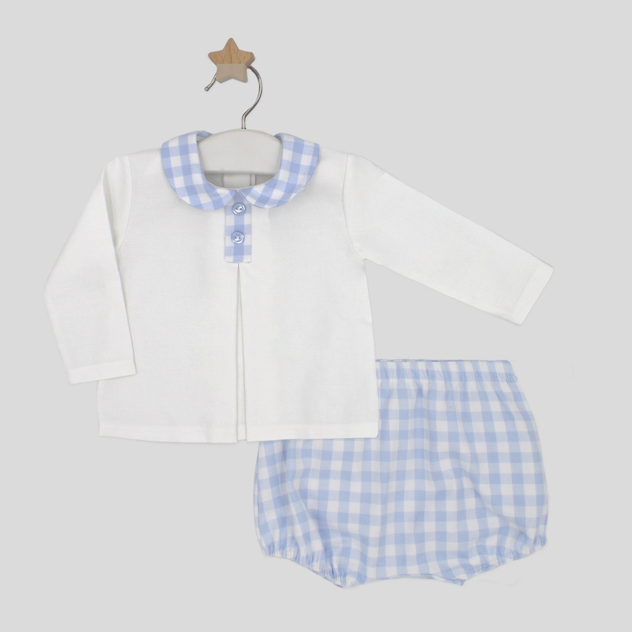Cotton Vichy Bloomer Set