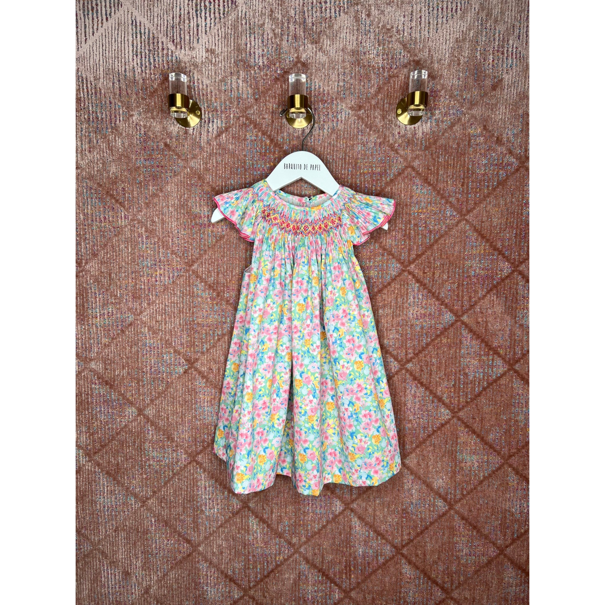 Watercolor Smocked Dress