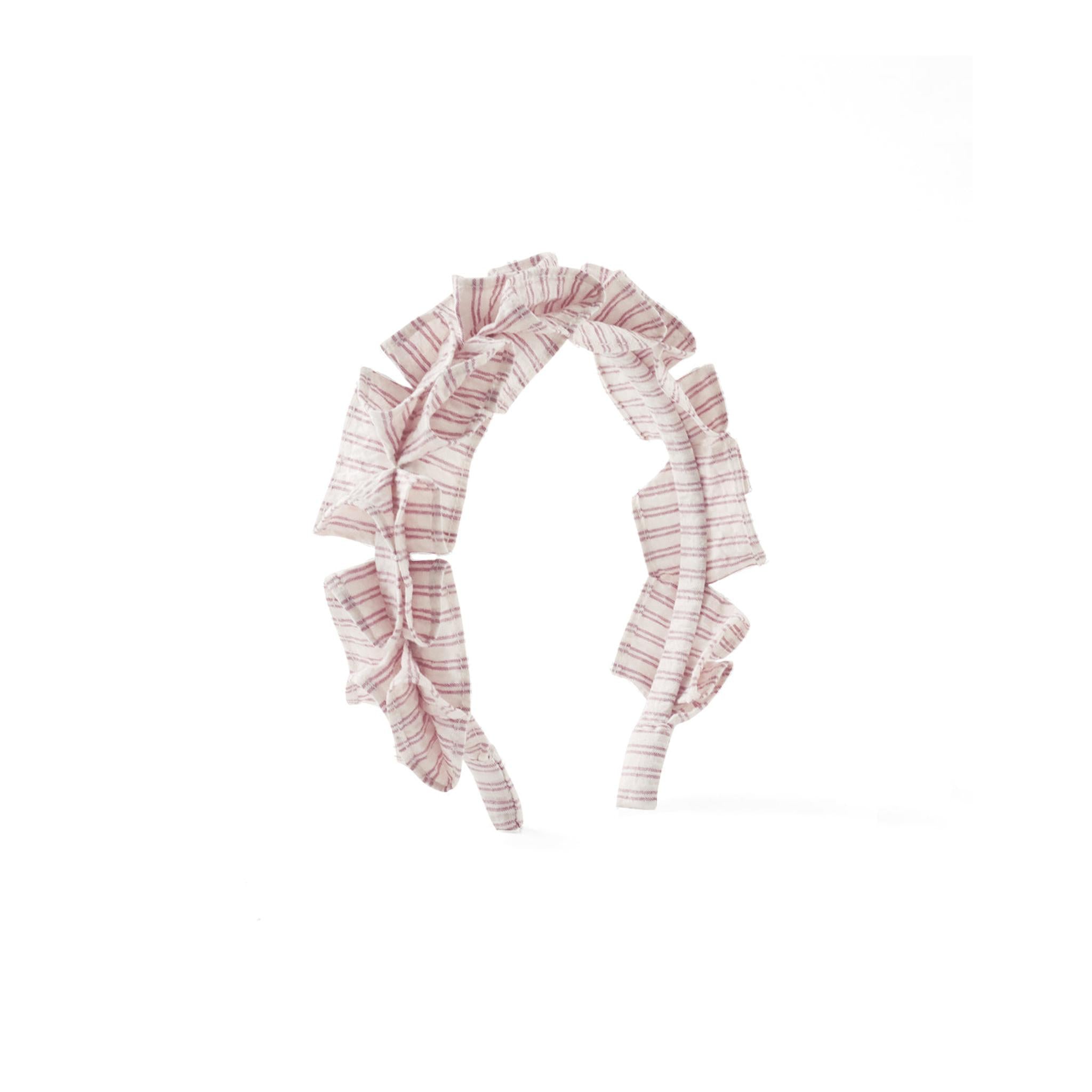 PIPER BOX PLEATED STRIPES HEADBAND