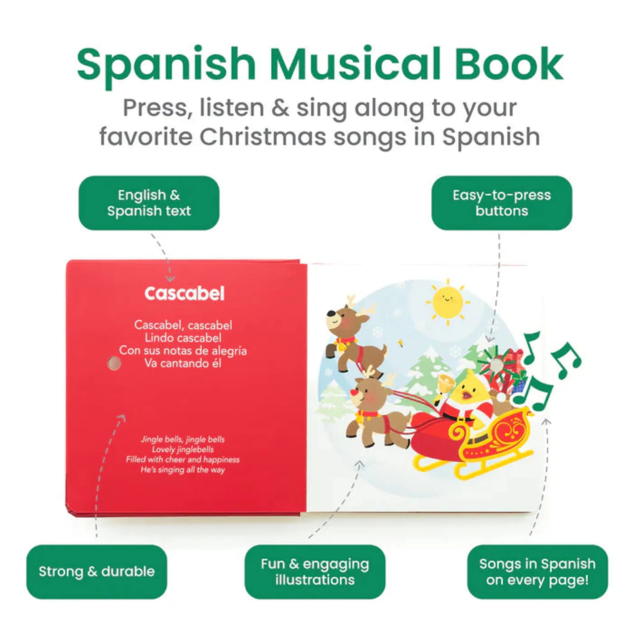 Feliz Navidad Christmas Musical Book