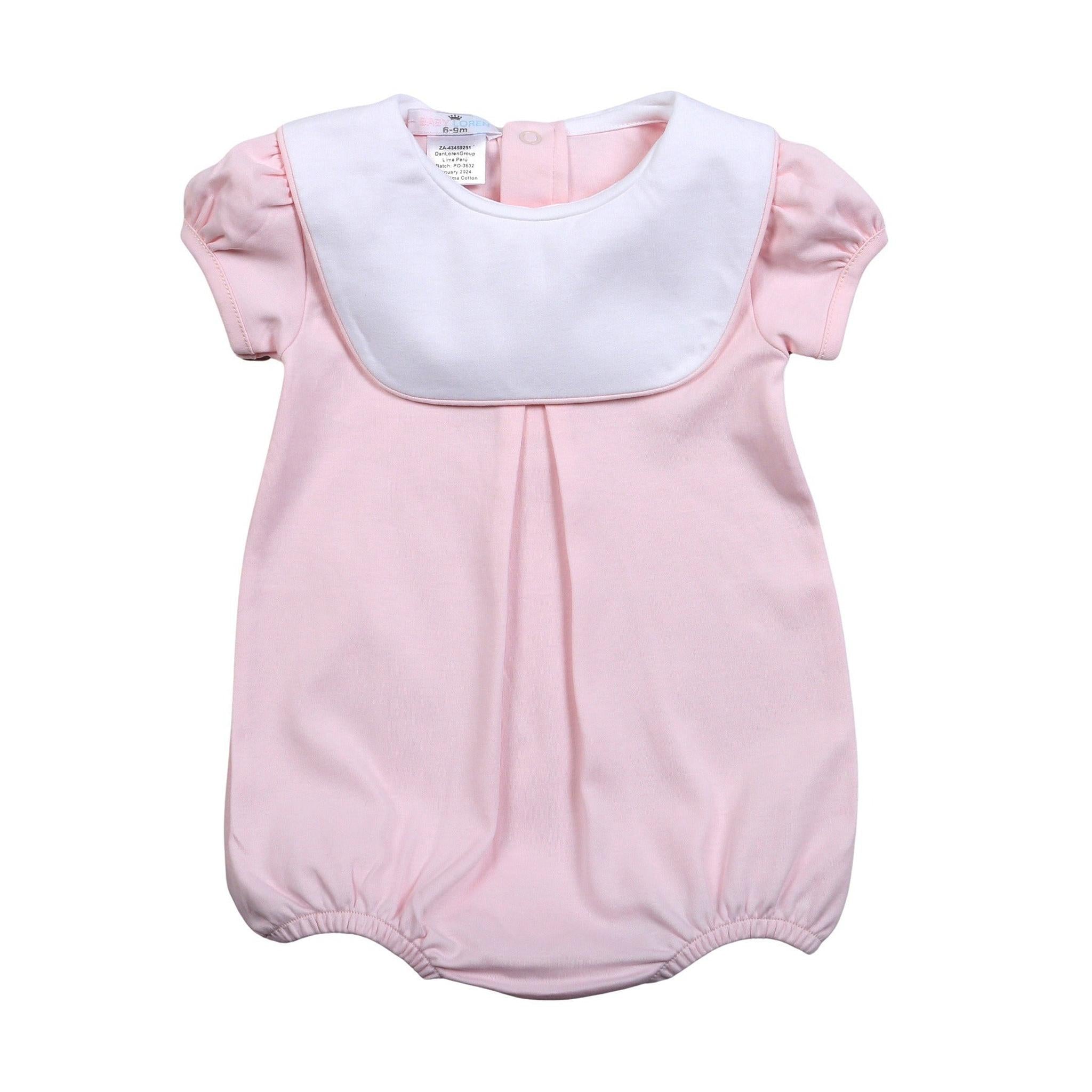 Pink Bib Pima Bubble