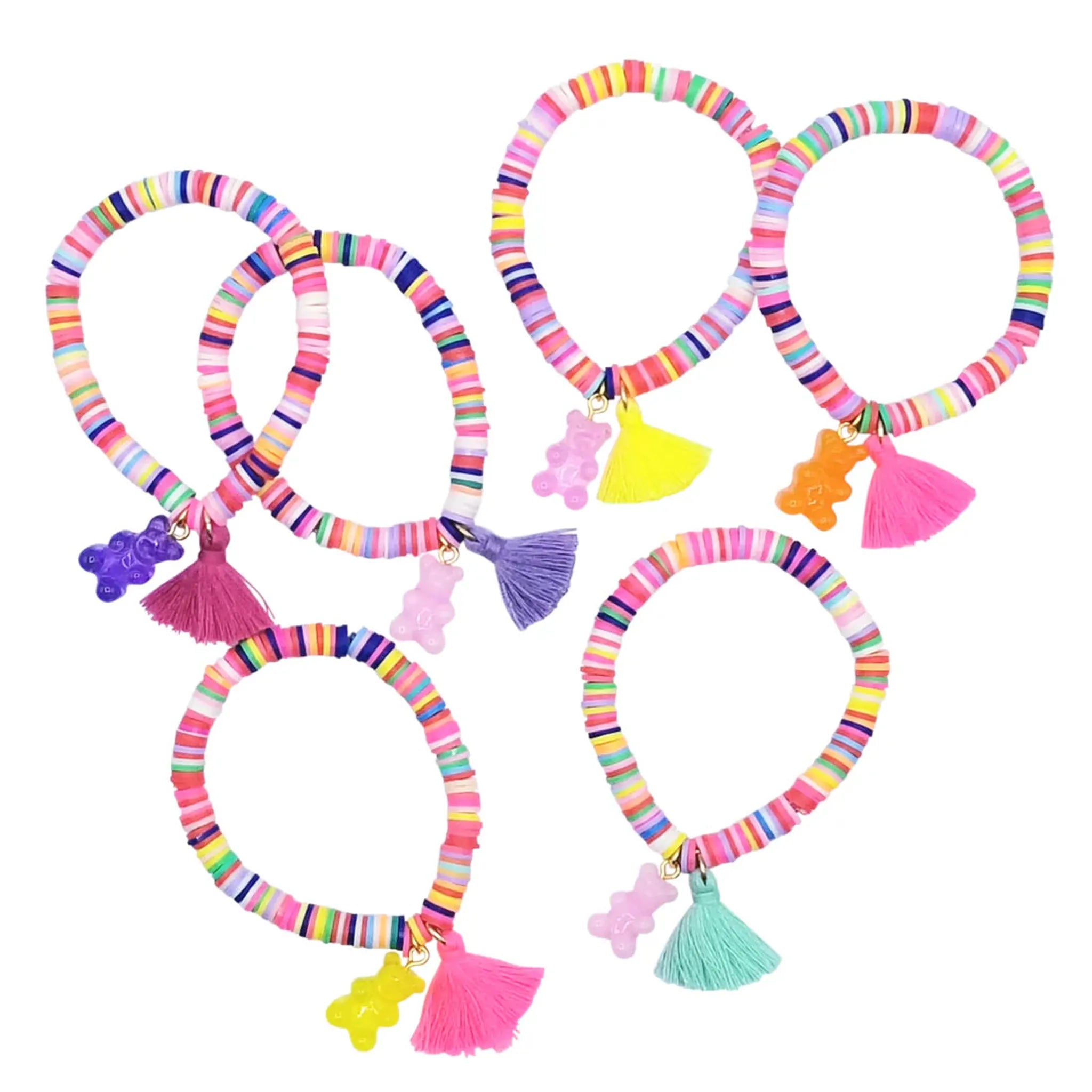 Neon Gummy Bear Bracelets - Assorted