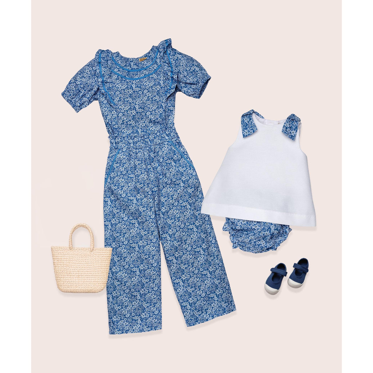 Flor Azul Trouser Set