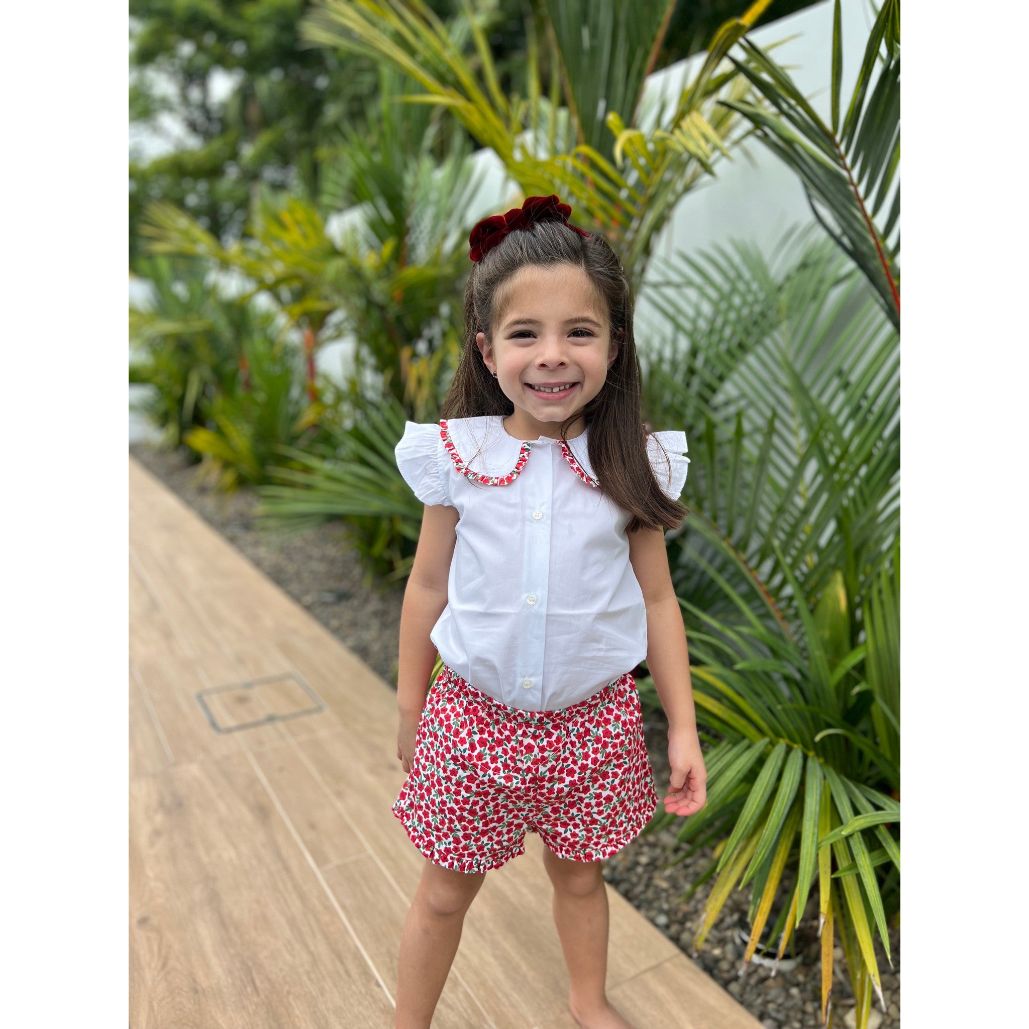 Papavero Ruffle Short Set