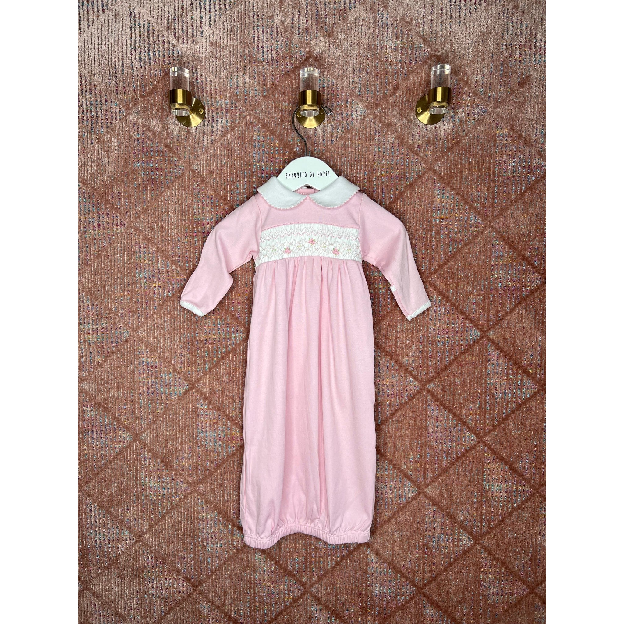 Smocked Pink Gown