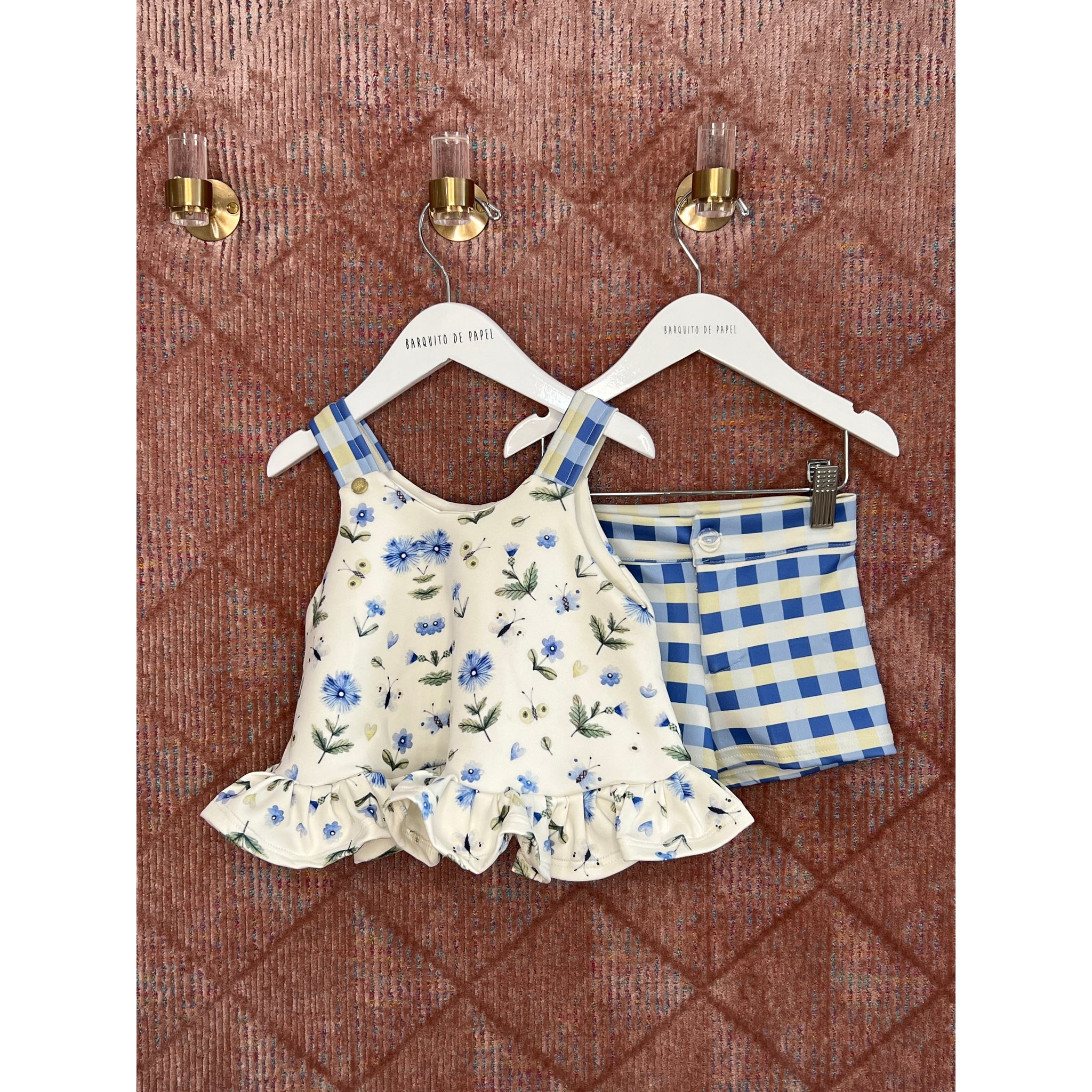 Isabella Short Set - Mariposa Blue