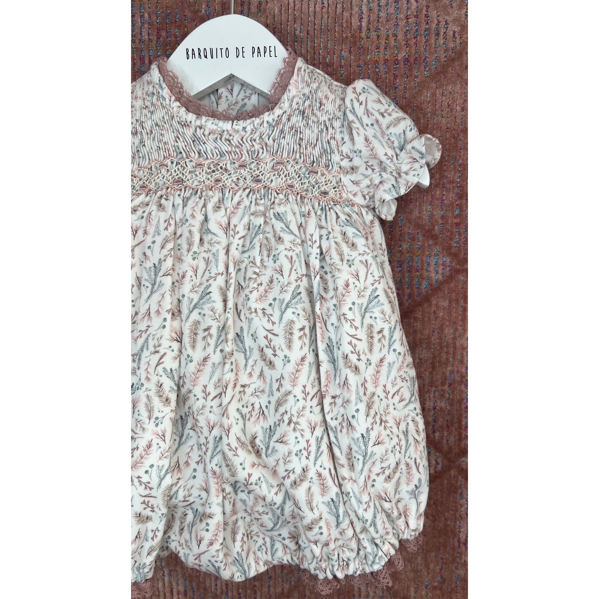 Natura Handsmocked Romper