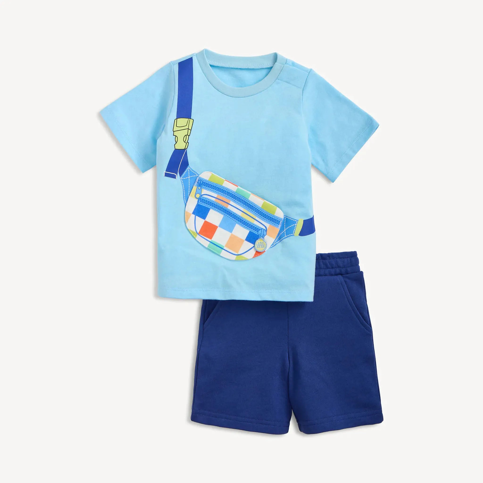 Fidget S/s Tee + Short Set, Bag