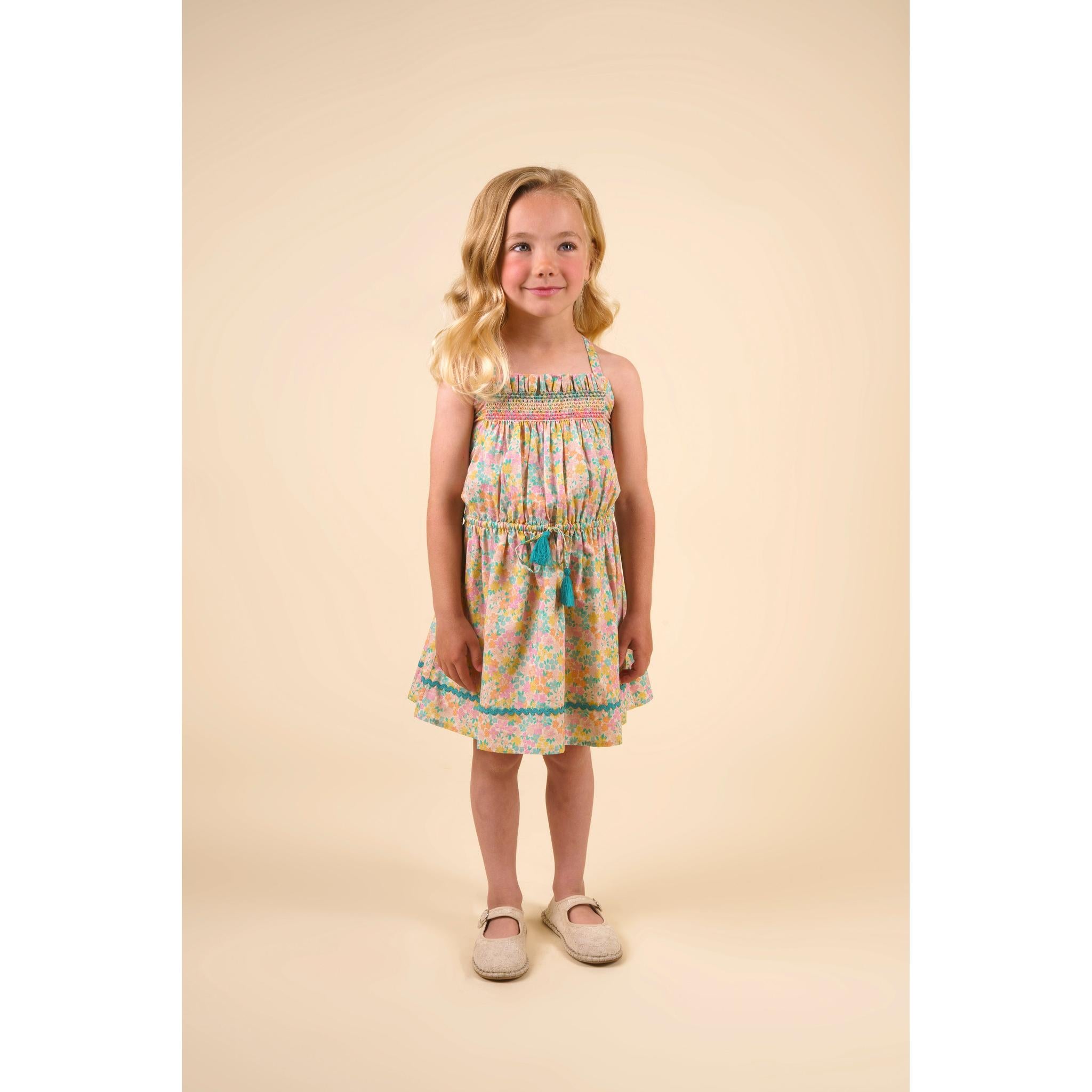 Alisson Dress - EMMA FLORAL MINT PRINT