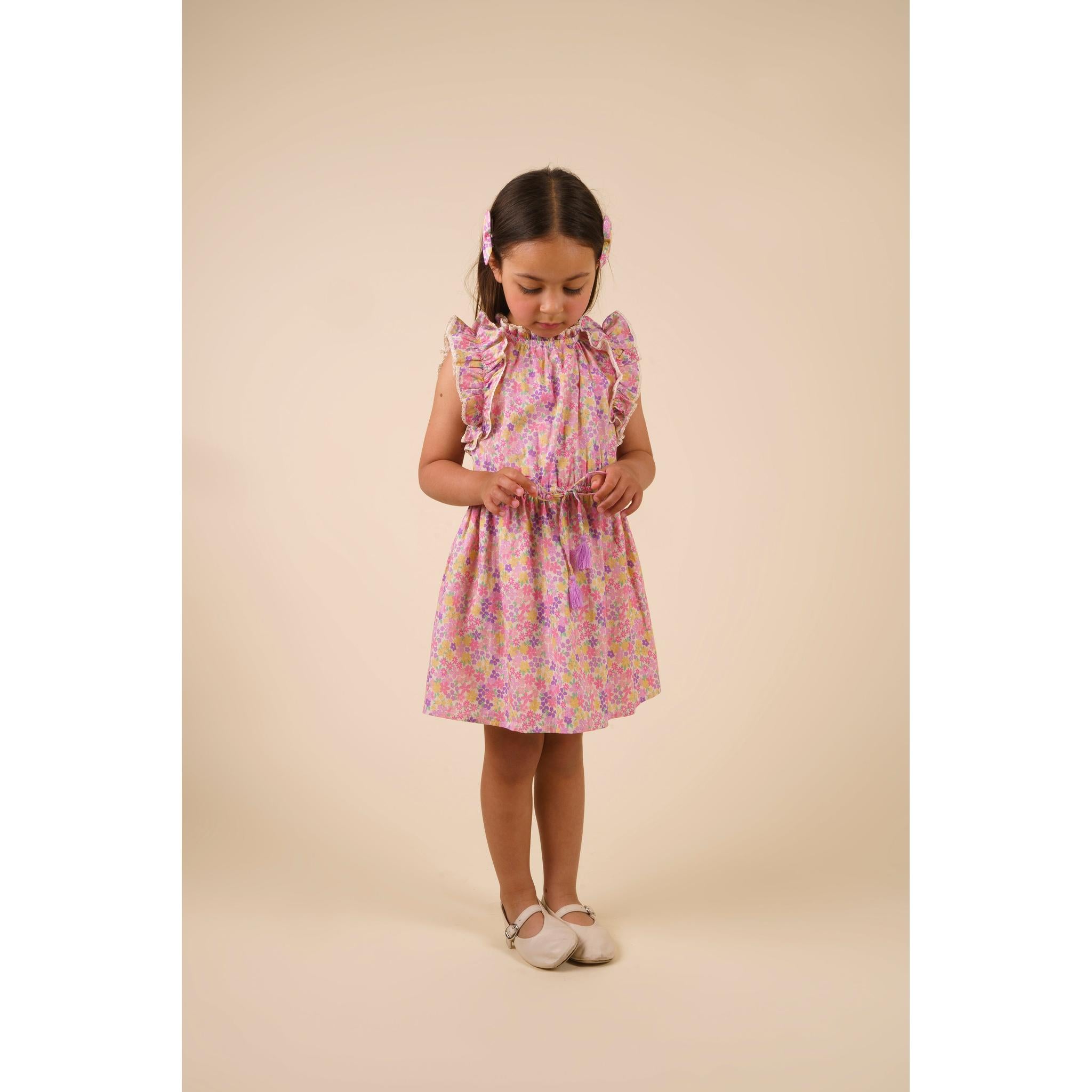 Florence Dress - EMMA FLORAL PURPLE PRINT