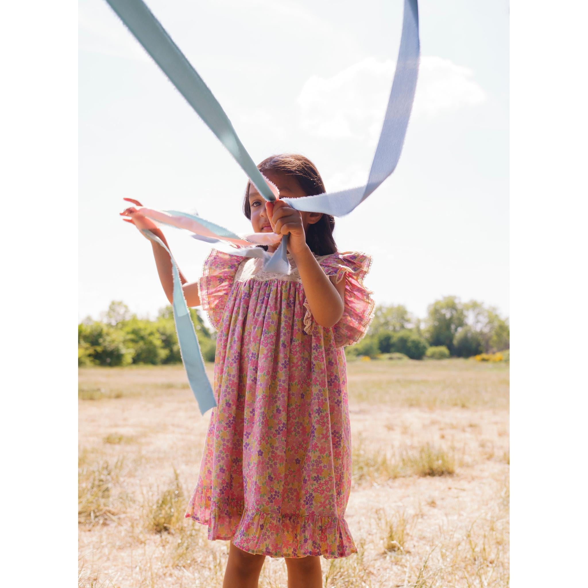 Sita Dress - EMMA FLORAL PURPLE