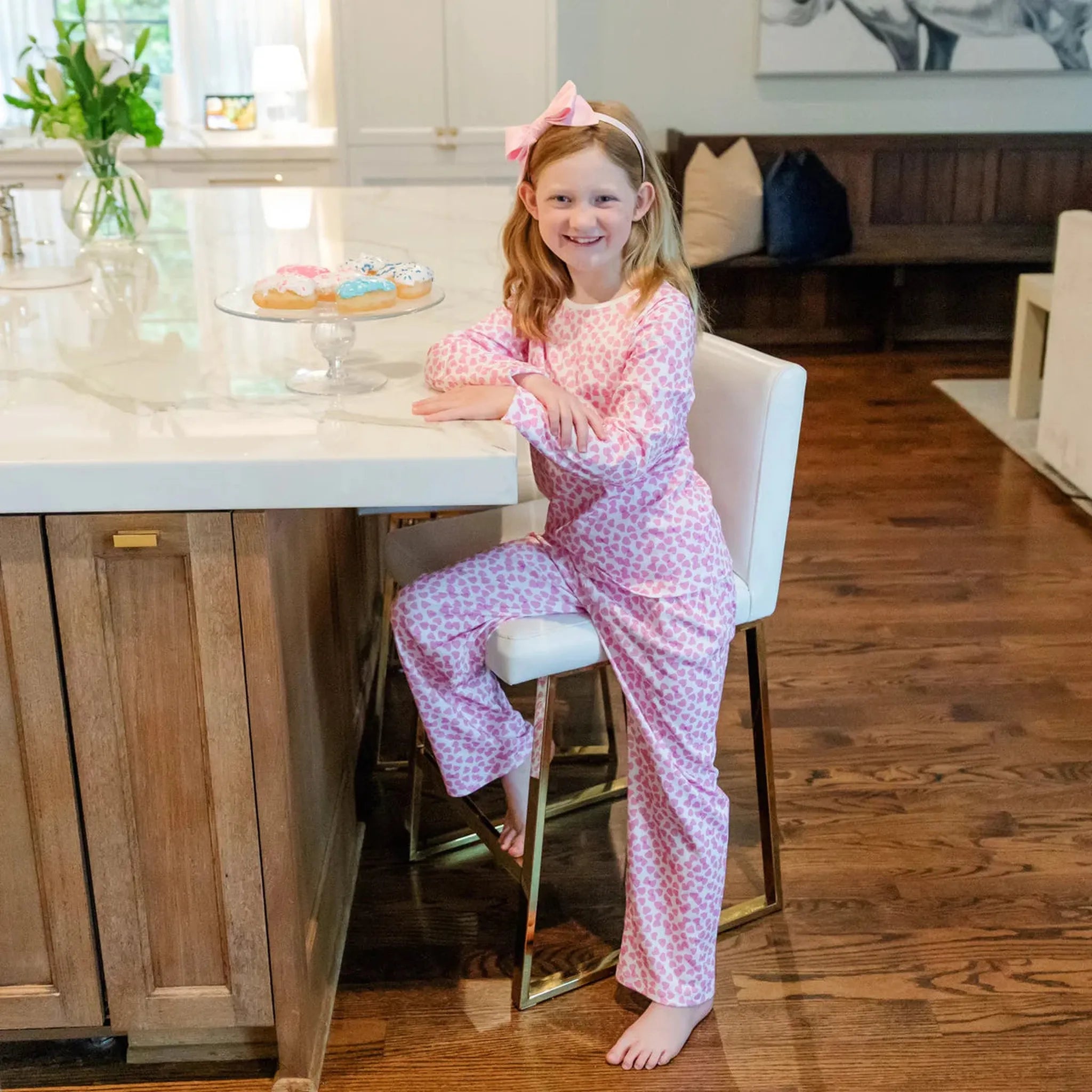 Millie Girls' Pant Set - Confetti Hearts