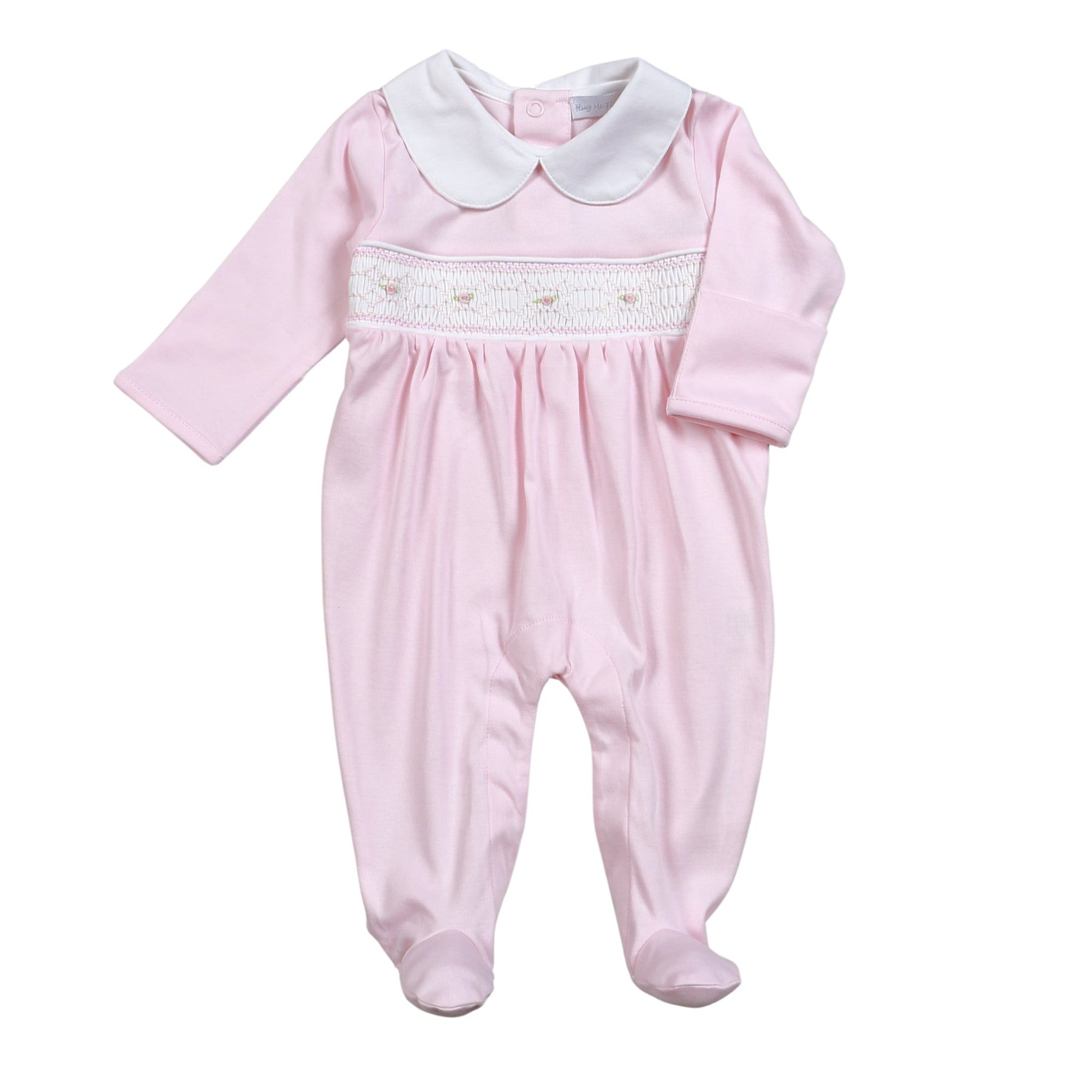 Classic Hand Smocked Pima Footie