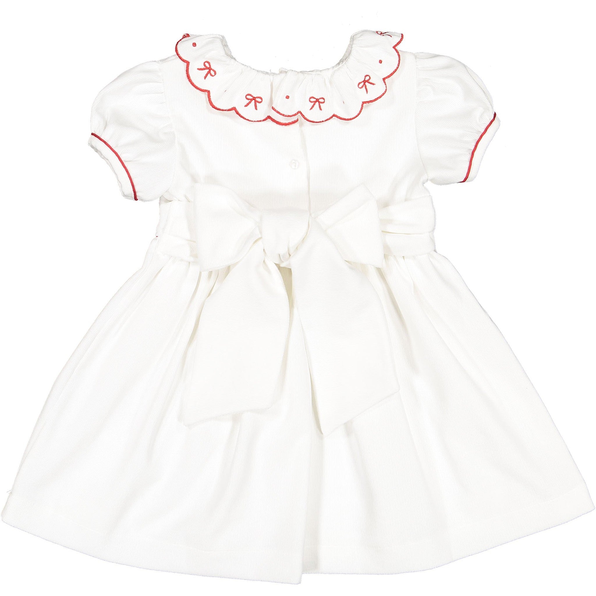White Christmas Corduroy Dress
