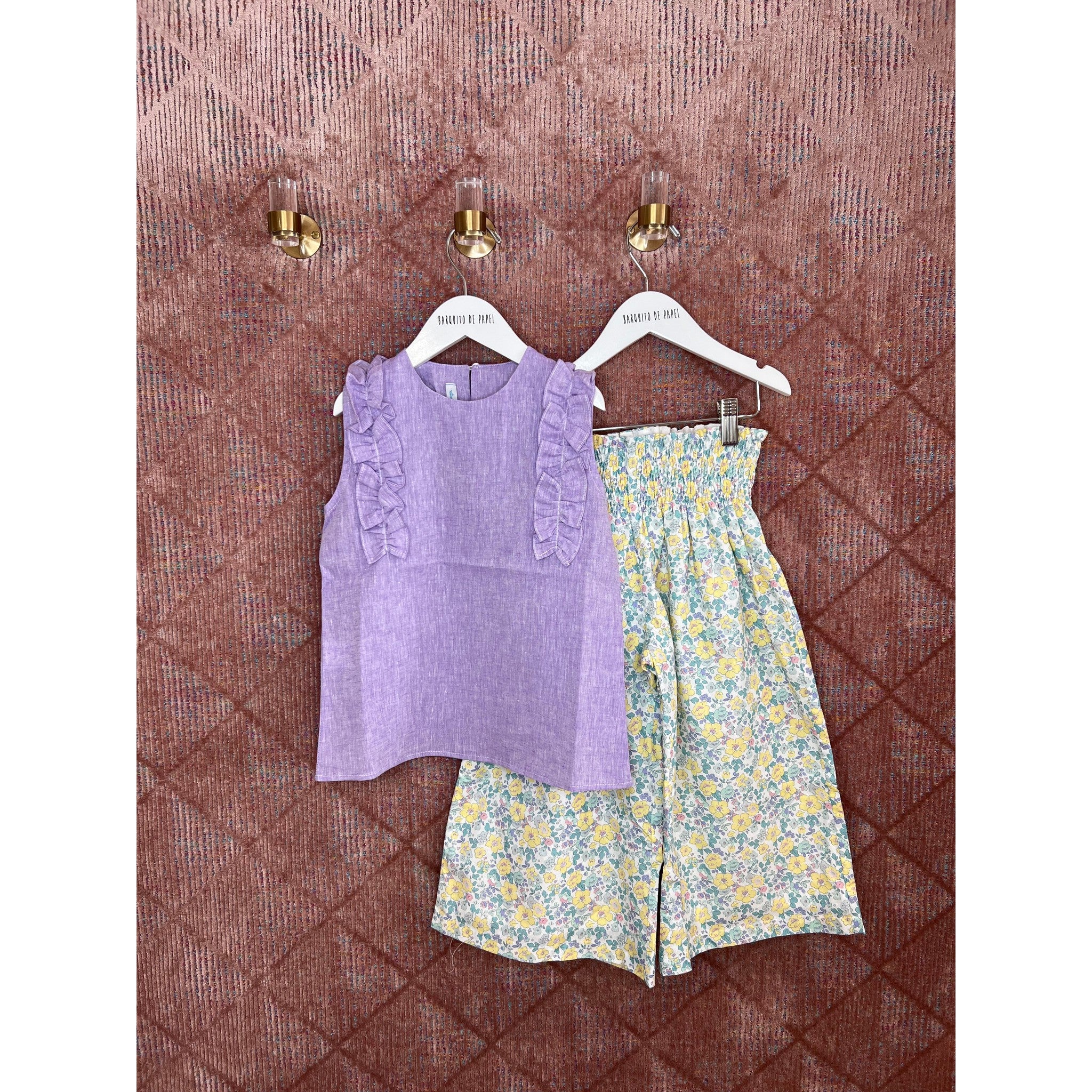 Liberty Trouser Set - Lilac