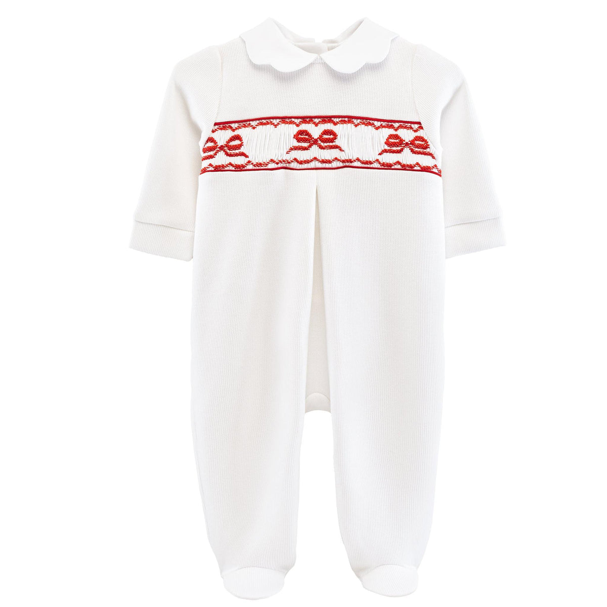 My First Christmas Jacquard Smocked Footie
