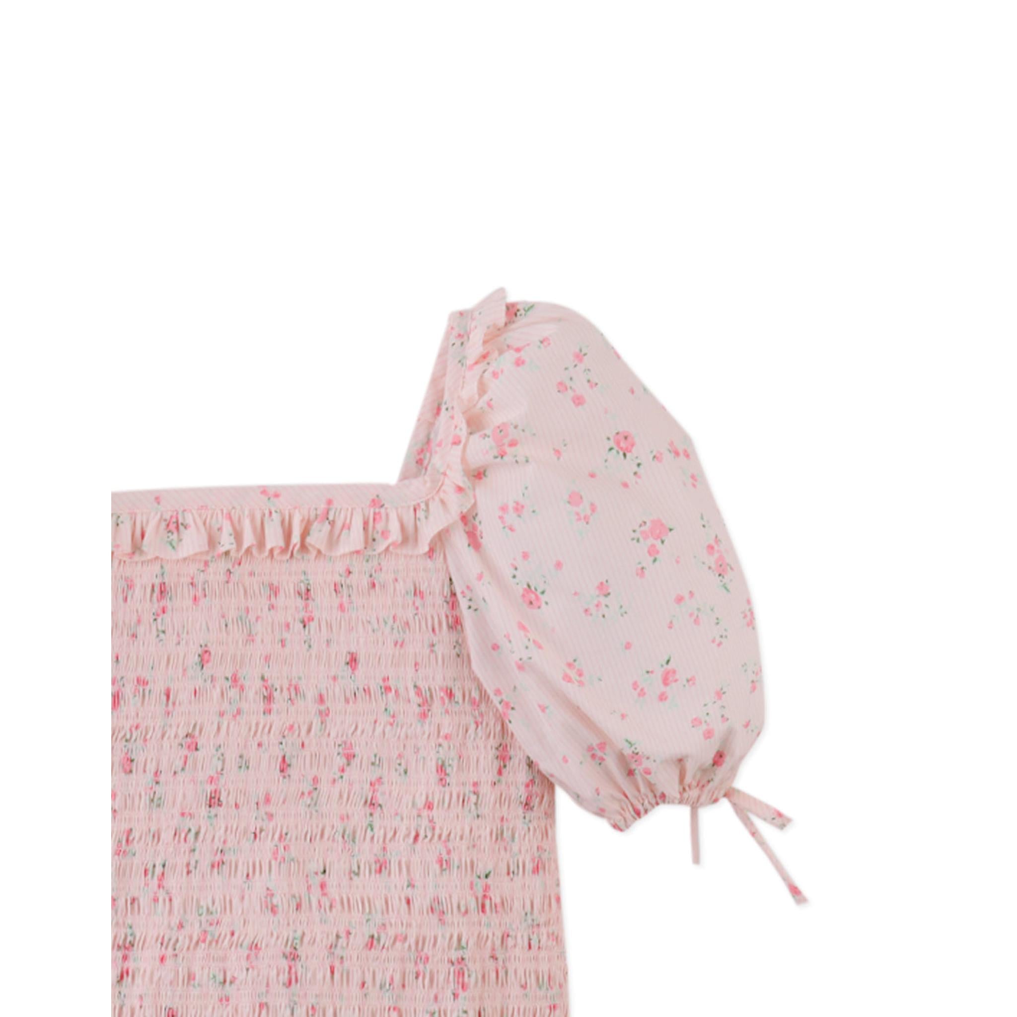 PRISCILLA SMOCKED TOP WITH PUFF SLEEVES & BEA SKORT WITH SMOCKED BODICE & EMBROIDERED SCALLOP