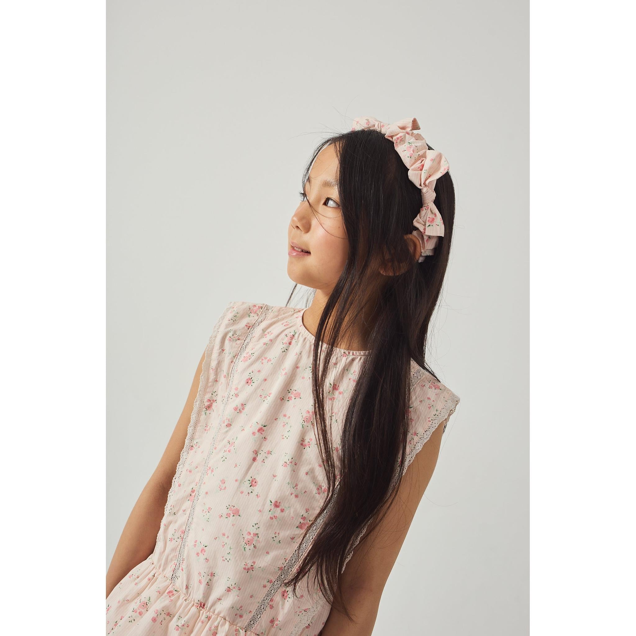 MEL DRESS WITH LACE TRIMS & TIERED SKIRT