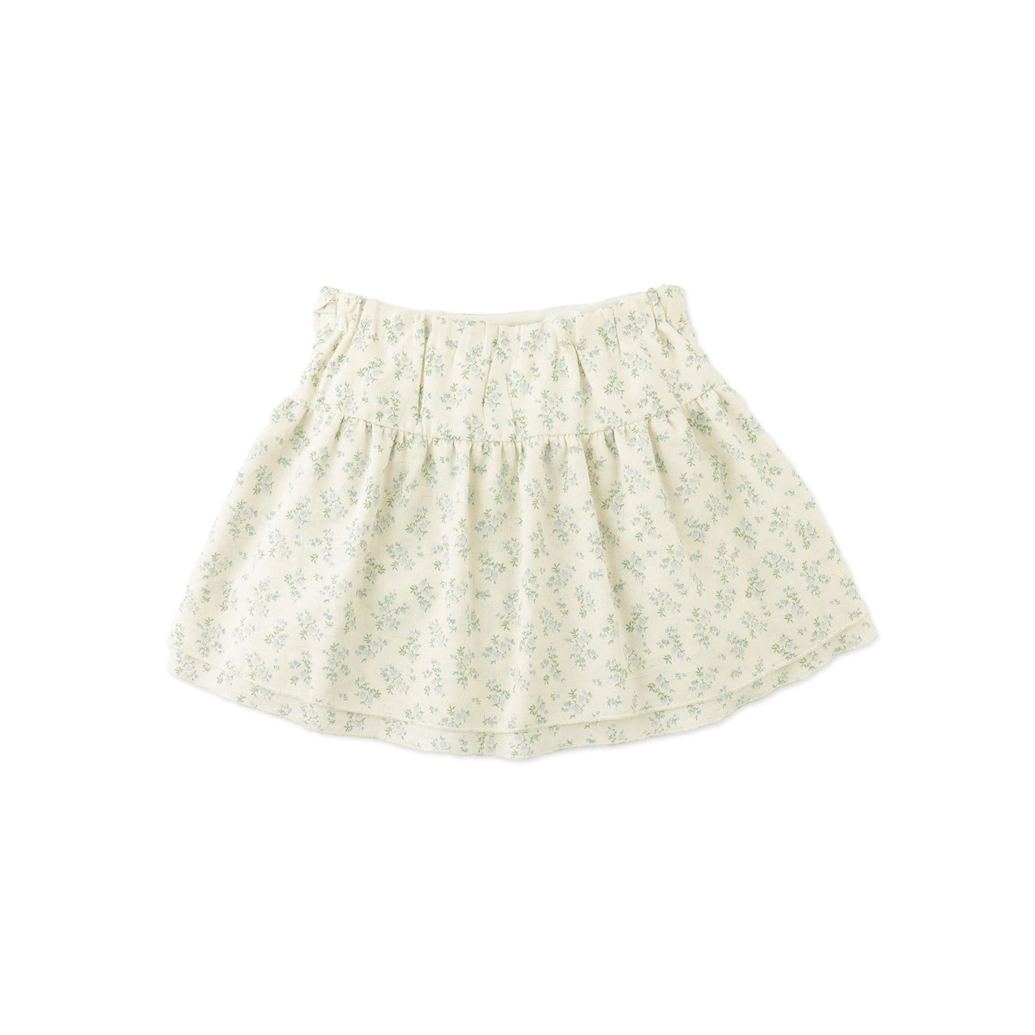 AMBESSA STRAPPY RUFFLED TOP & TIERED SKIRT SET