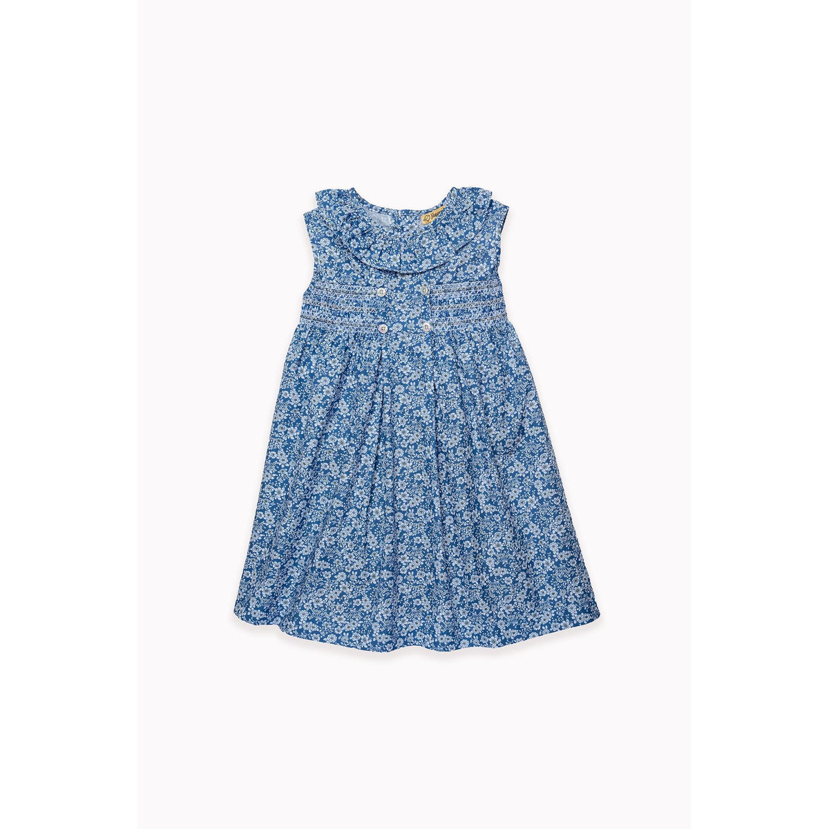 Flor Azul Smocked Dress
