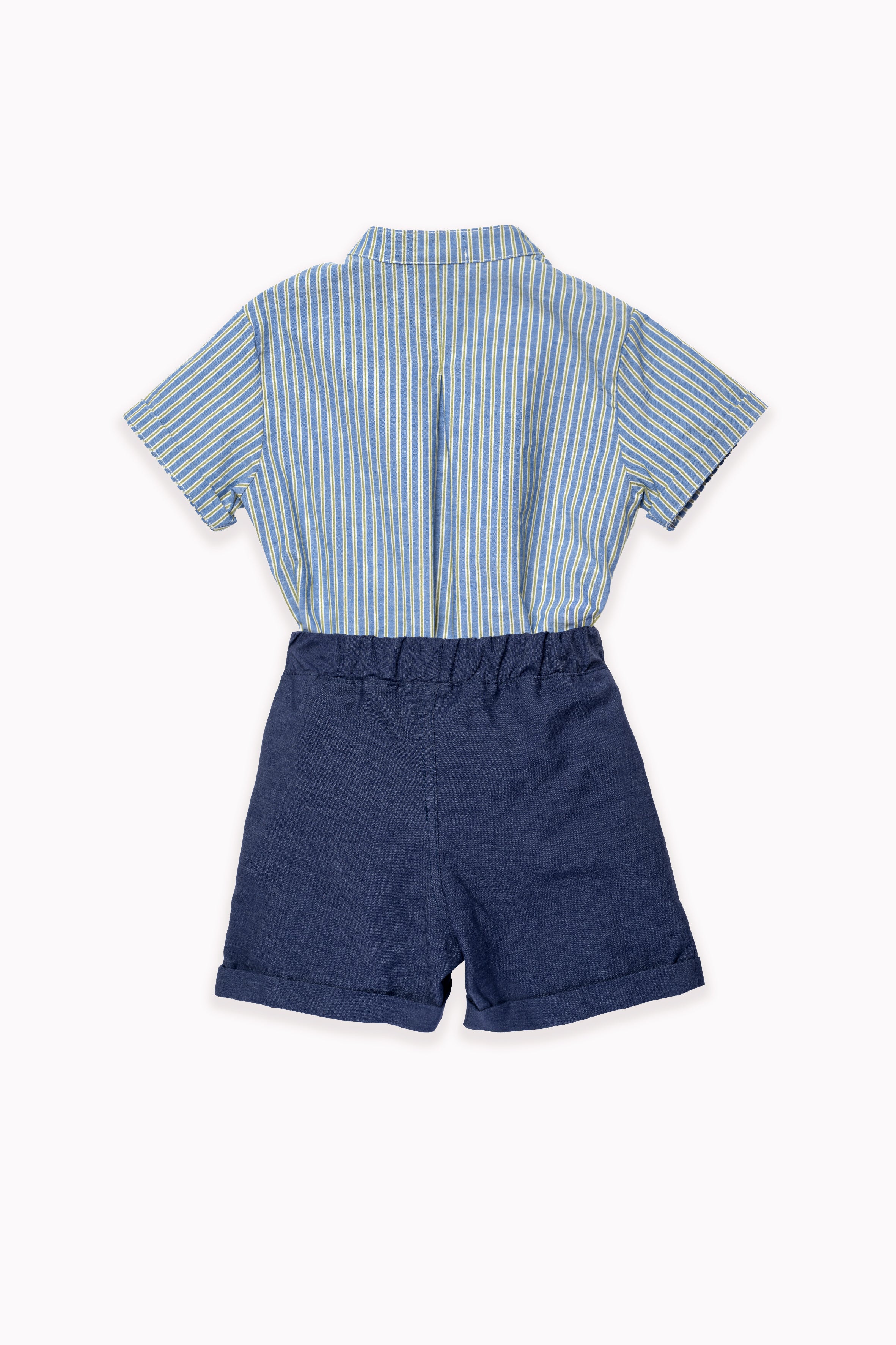 Flor Azul Boy Short Set