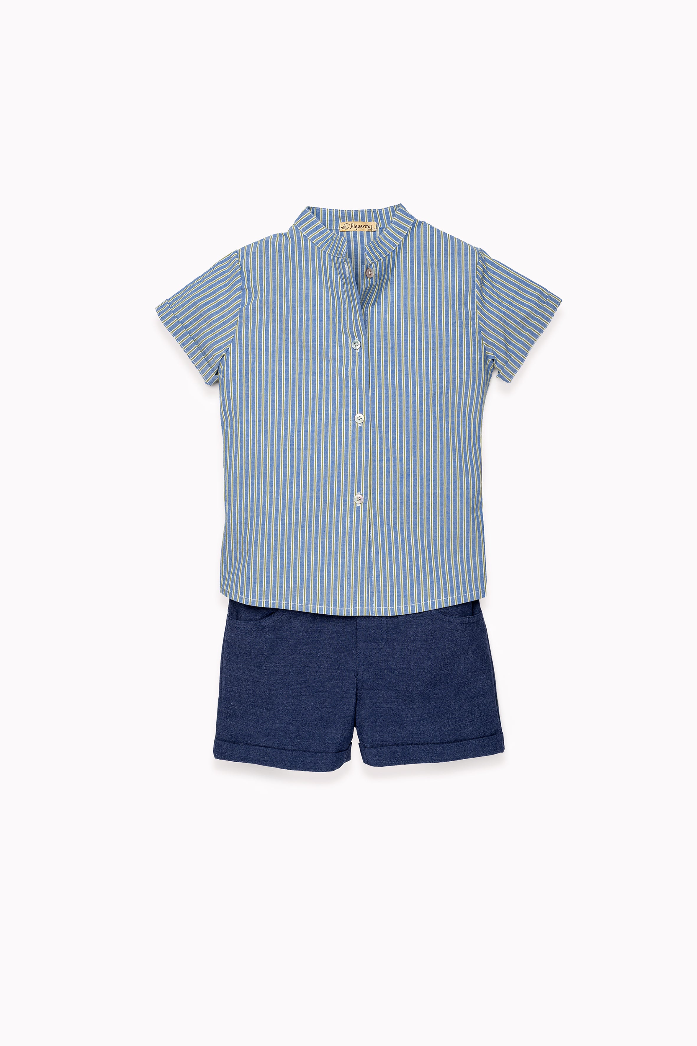 Flor Azul Boy Short Set