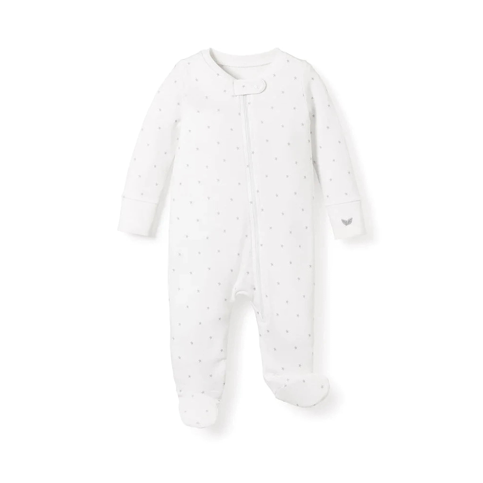 Pima Cotton Grey Stars Romper