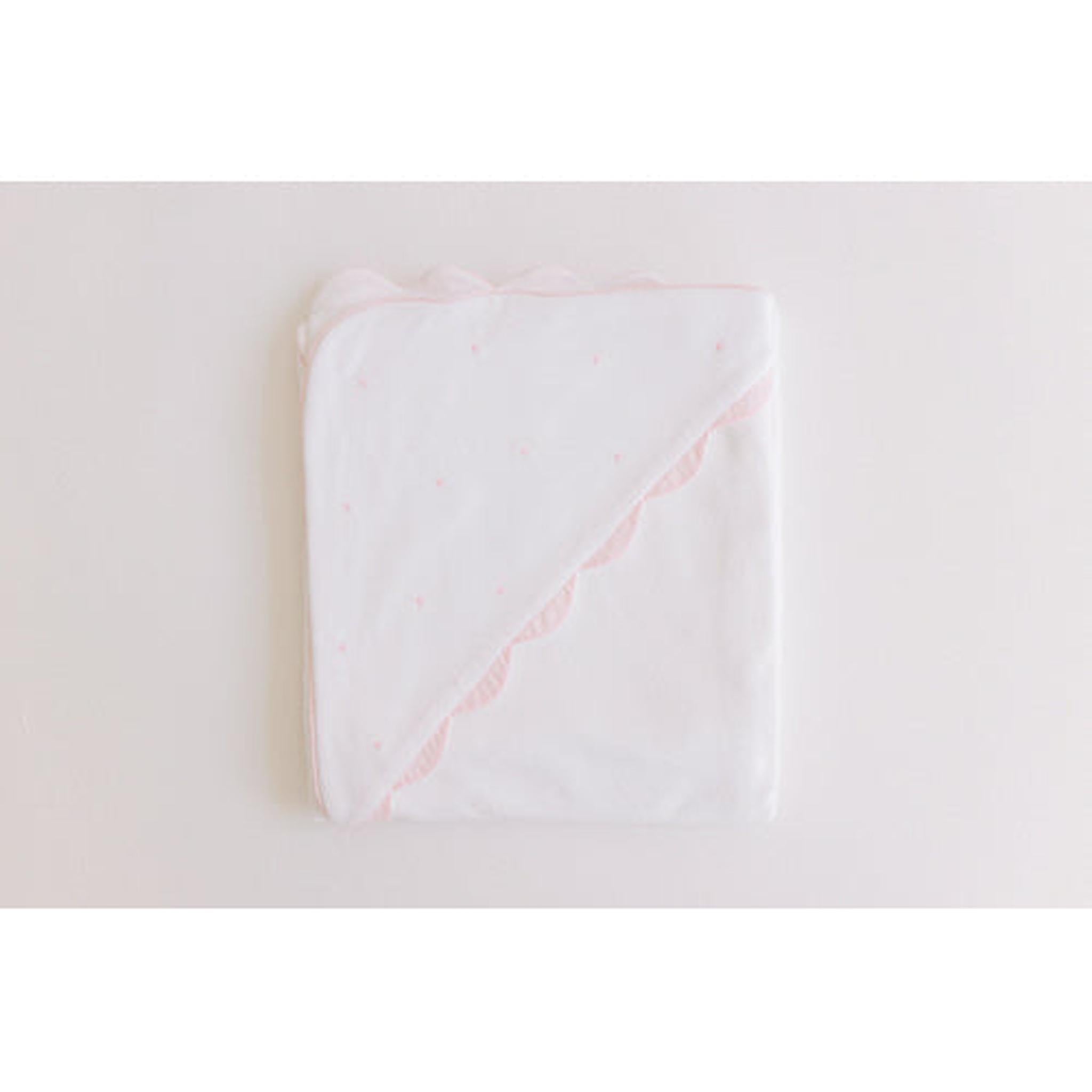 Hooded Towel – Pink Dots