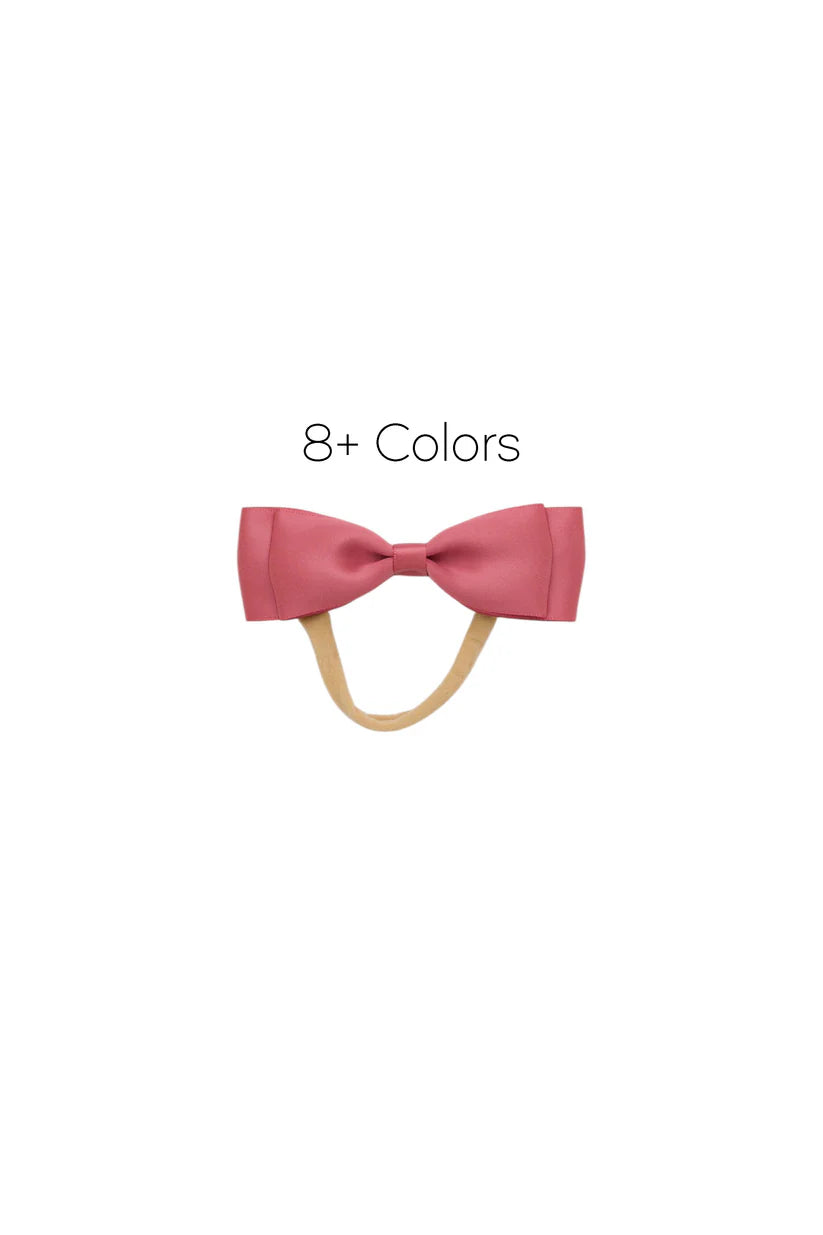 Heather Satin Bow Newborn