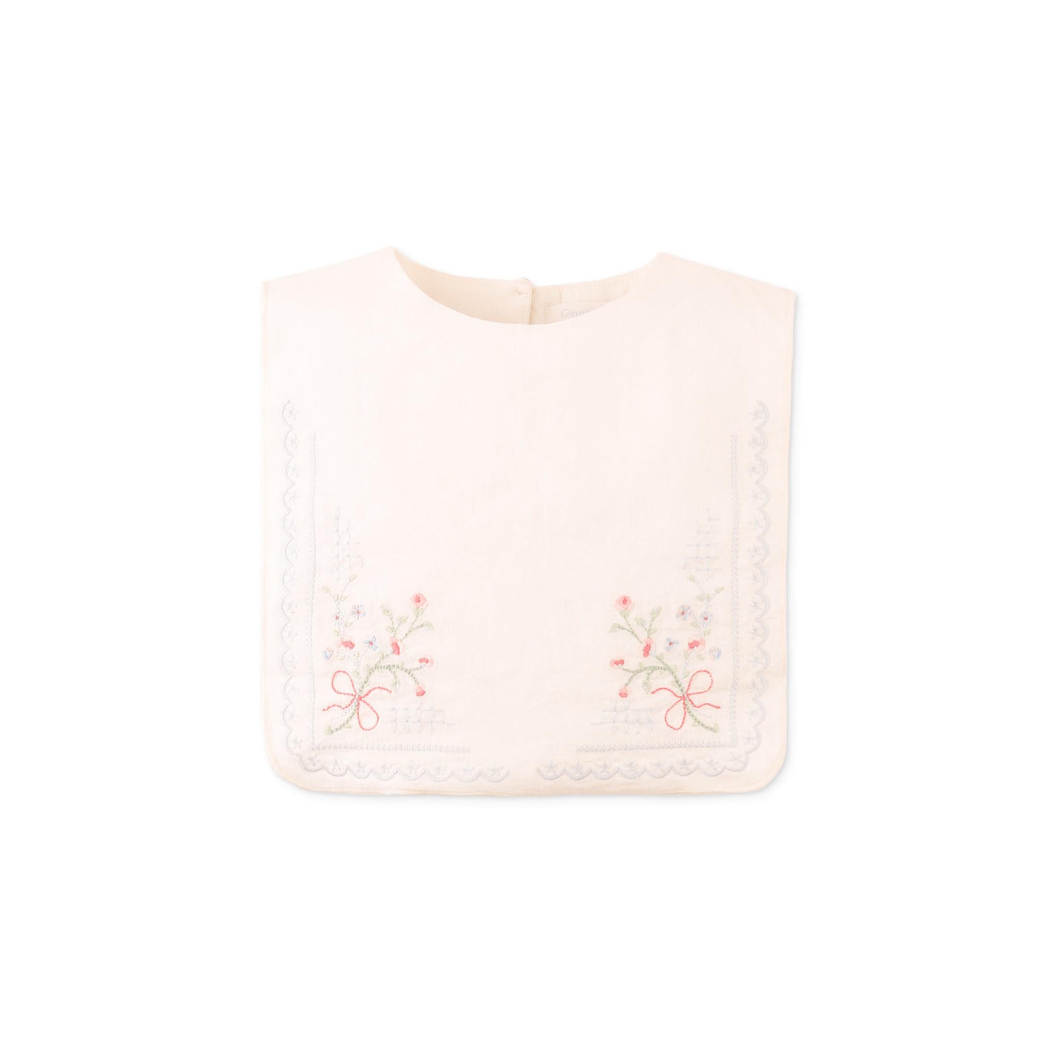 BABY SHARPAY EMBROIDERED BLOUSE & SHORTS SET