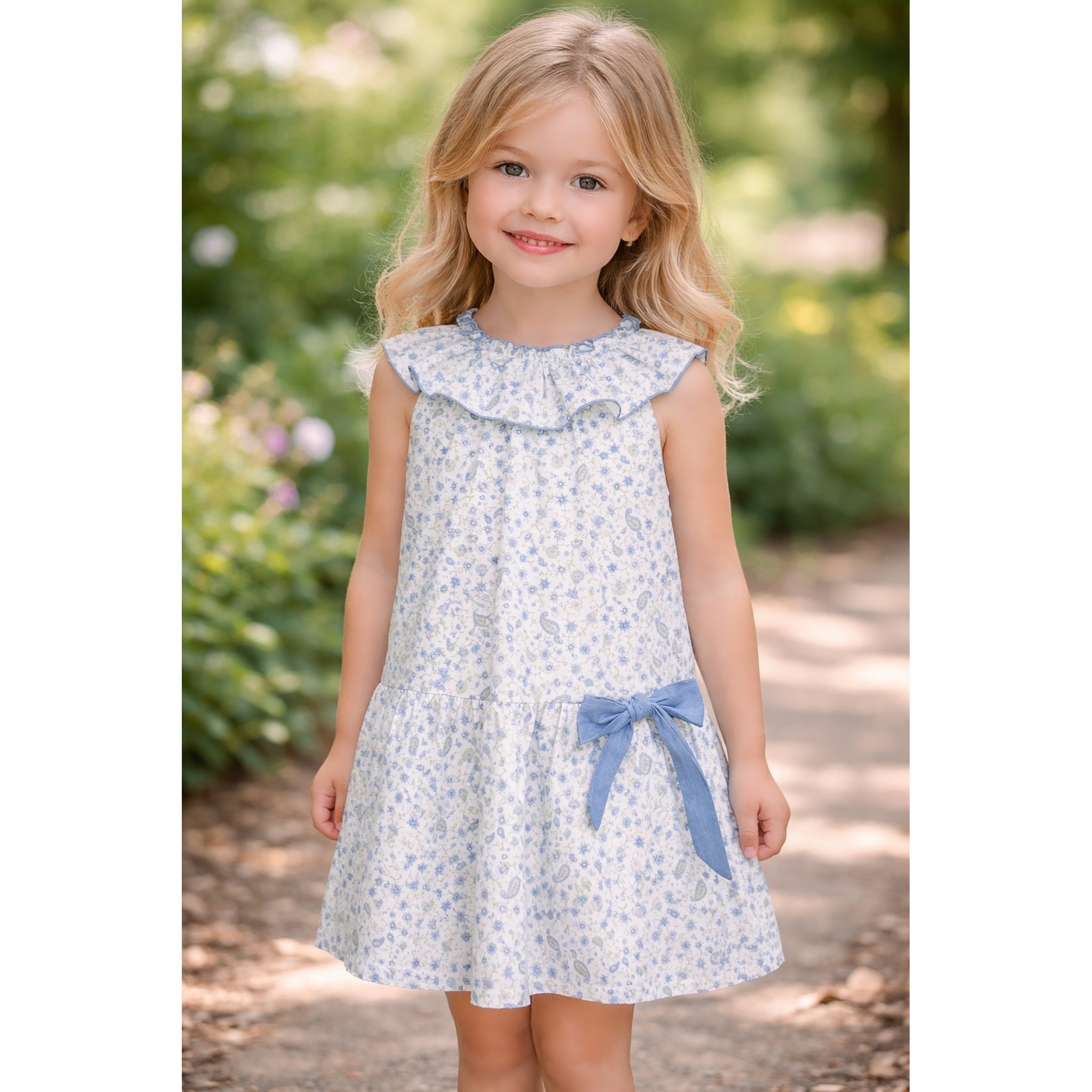 Vestido Cachemira Azul