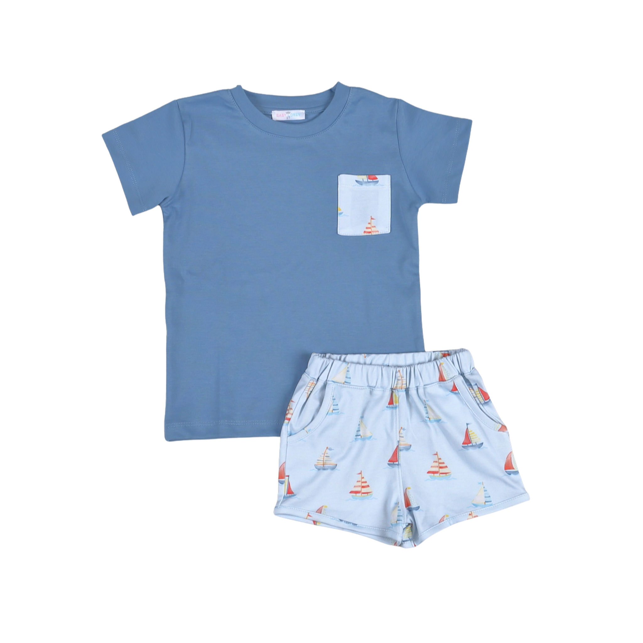 Sail Away Short set - Blue