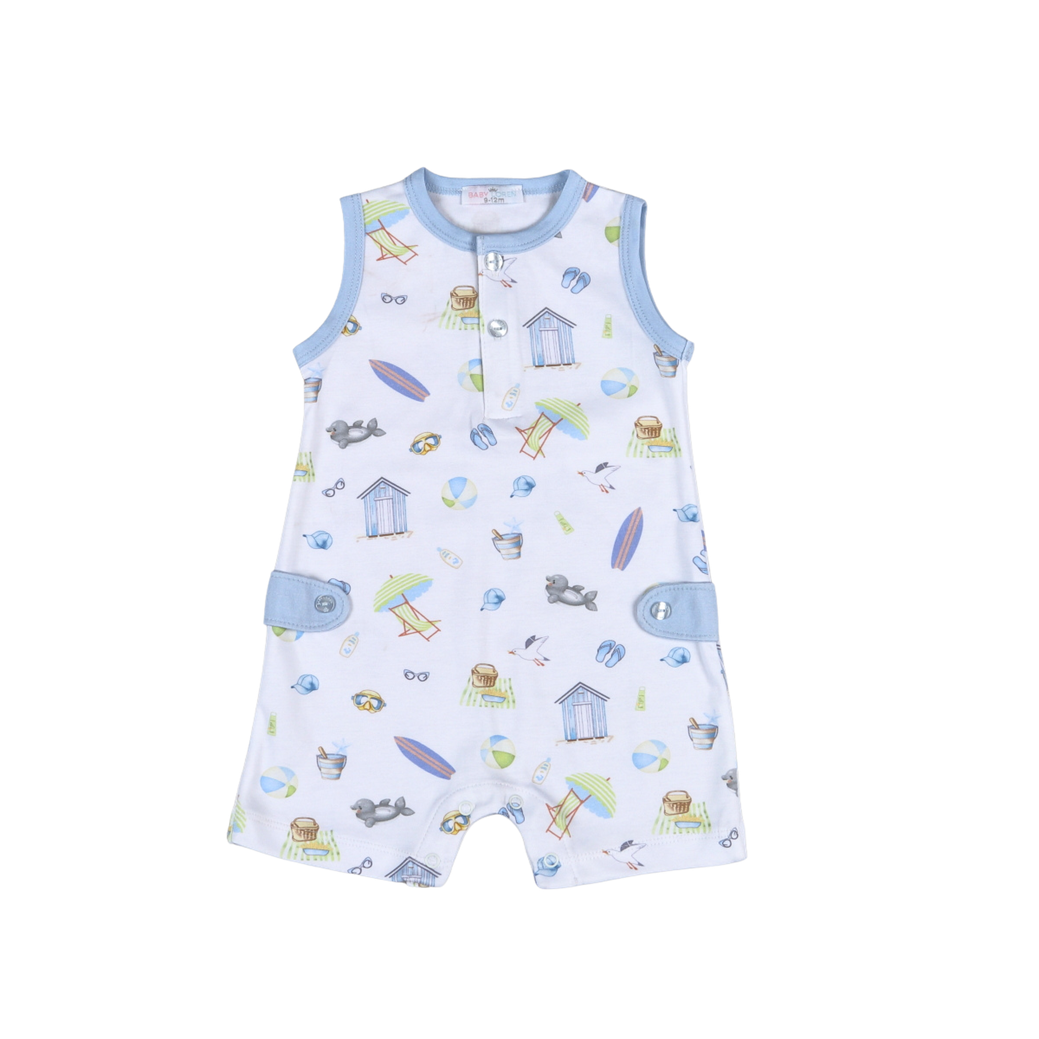 Sandy Toes Blue Romper
