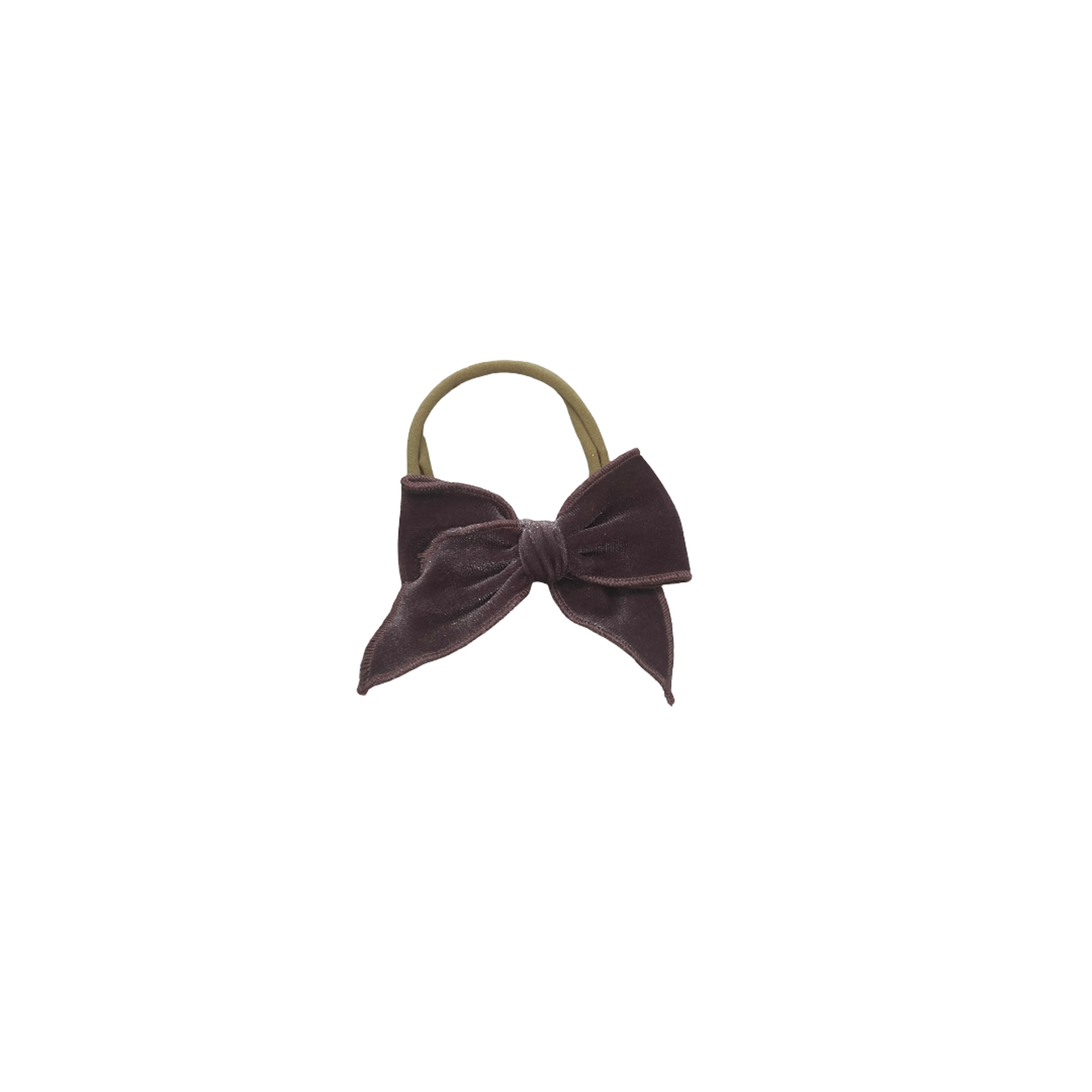 Velvet Fay Small Bow  Headband- Several Colors