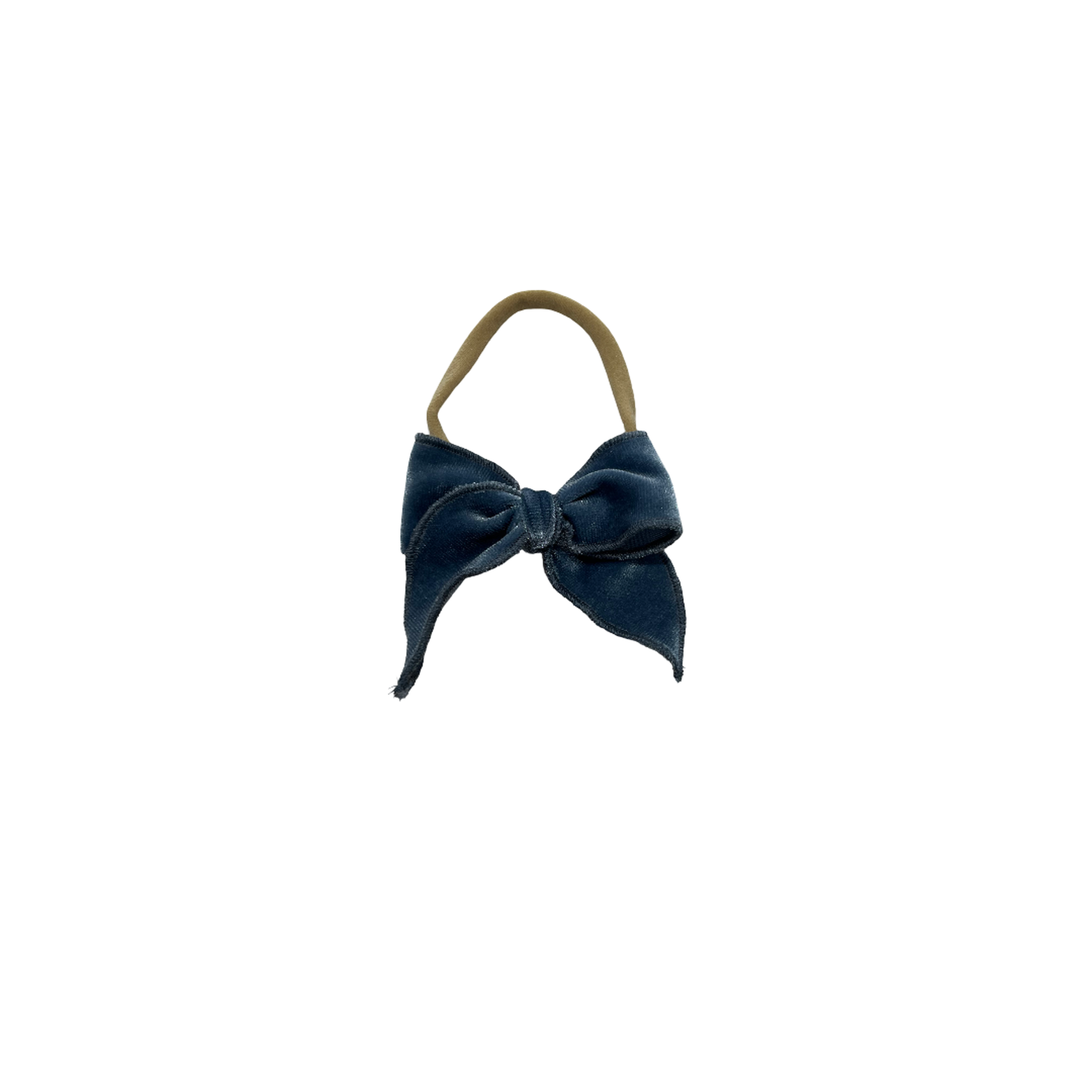 Velvet Fay Small Bow  Headband- Several Colors