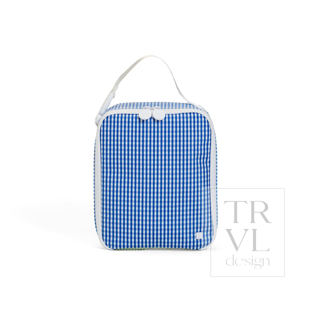 Insulated Lunch Bag - Patch Blue