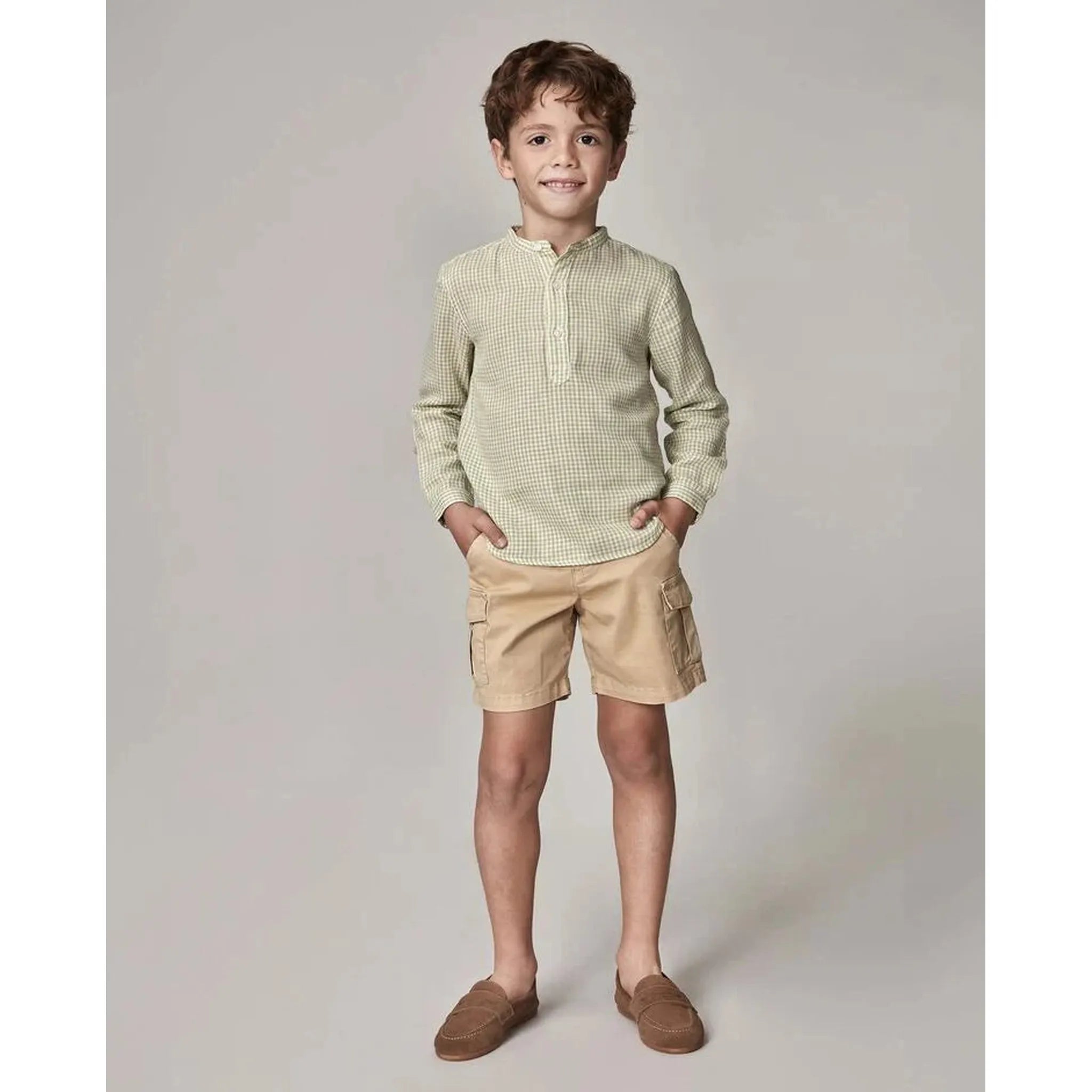 Set Camisa Mao Vichy Cargo