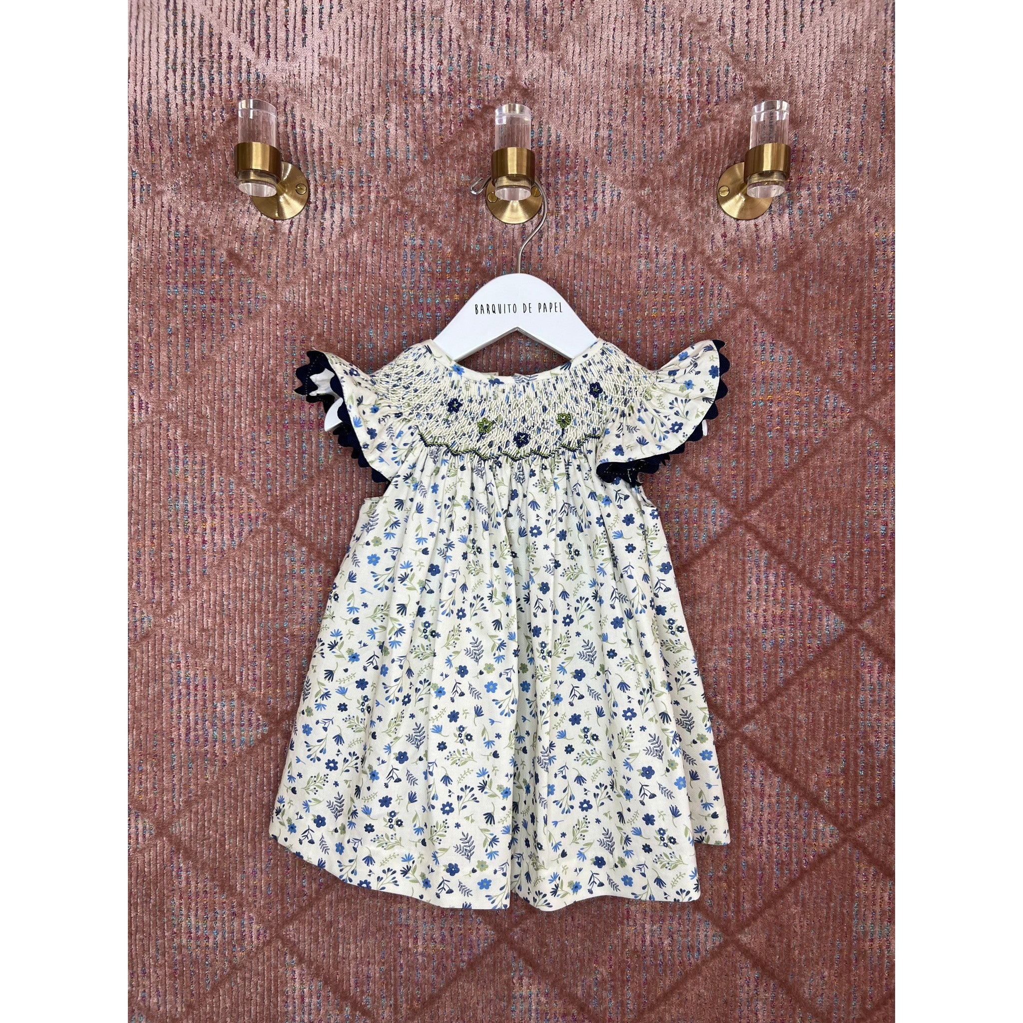 Flor Azul Aleta Hand Smocked Dress