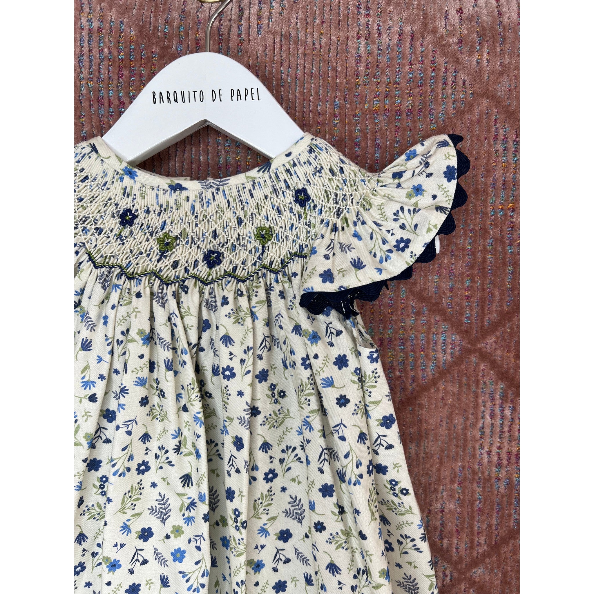 Flor Azul Aleta Hand Smocked Dress