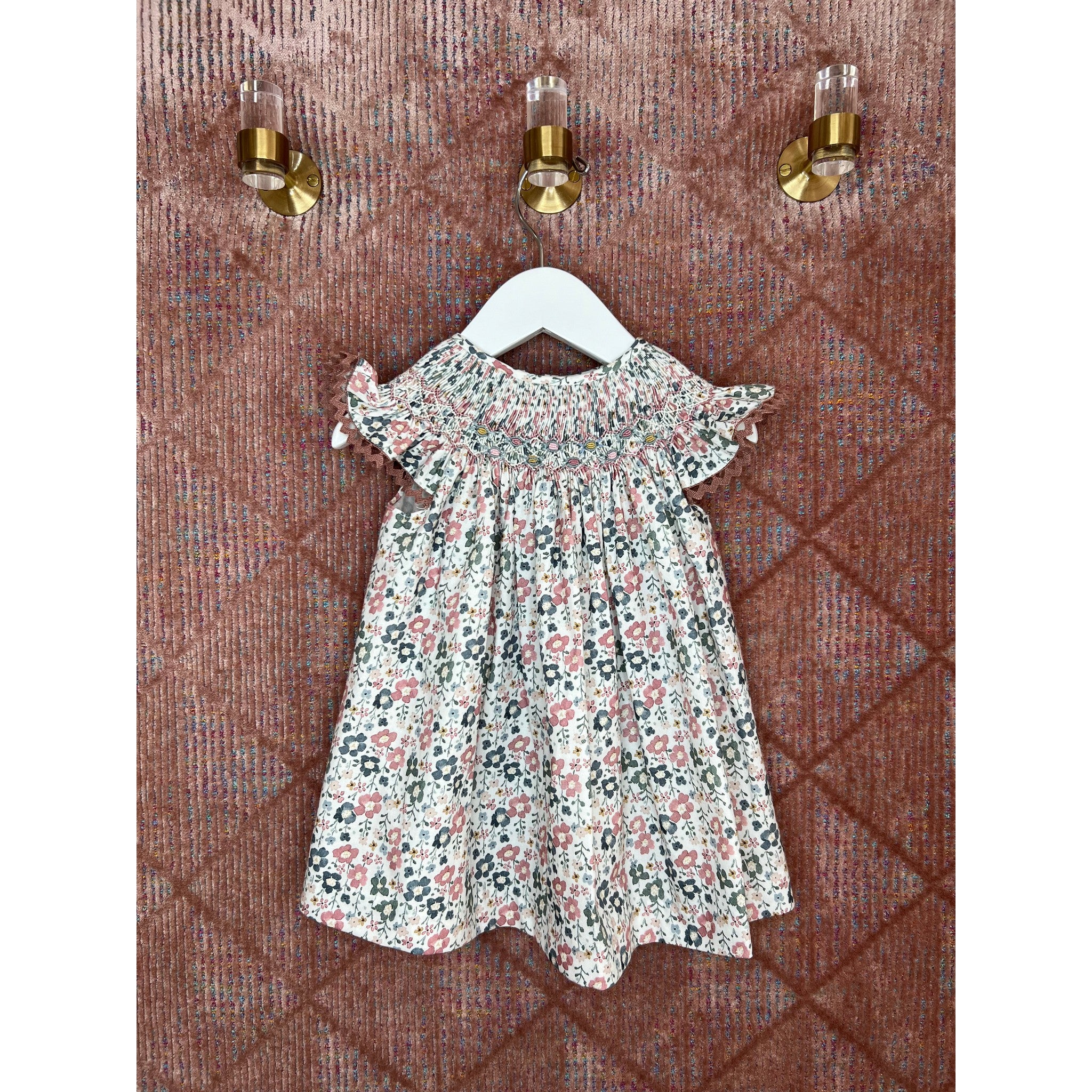 Dalen Aleta Rosa Hand Smocked Dress