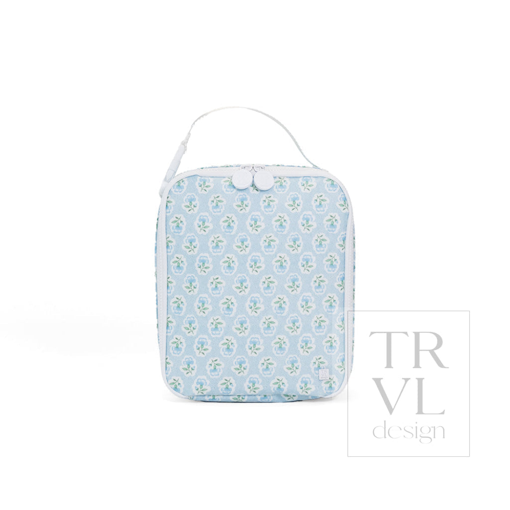 Insulated Lunch Bag - Blue Petite Fleur