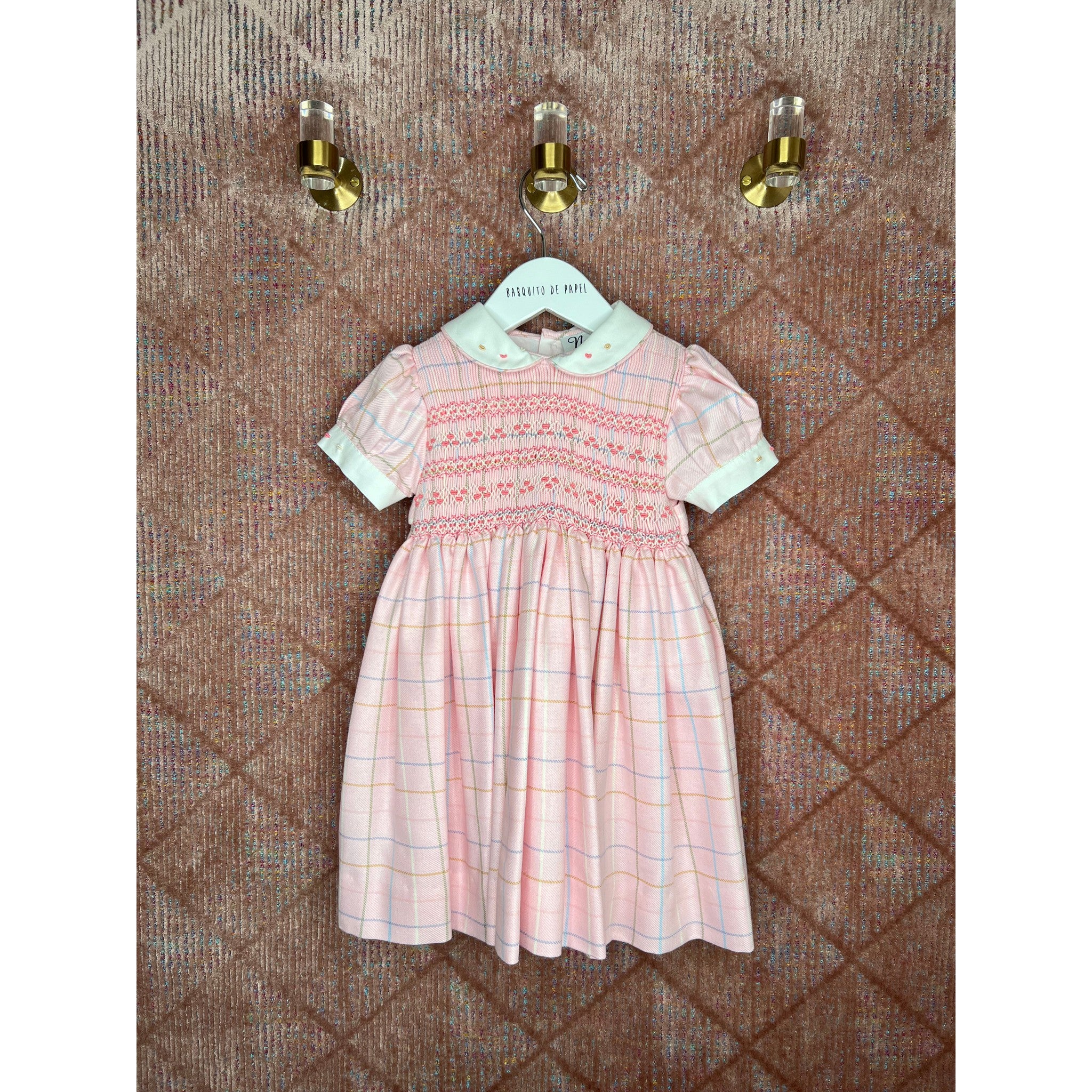 Smocked Cuadro Dress