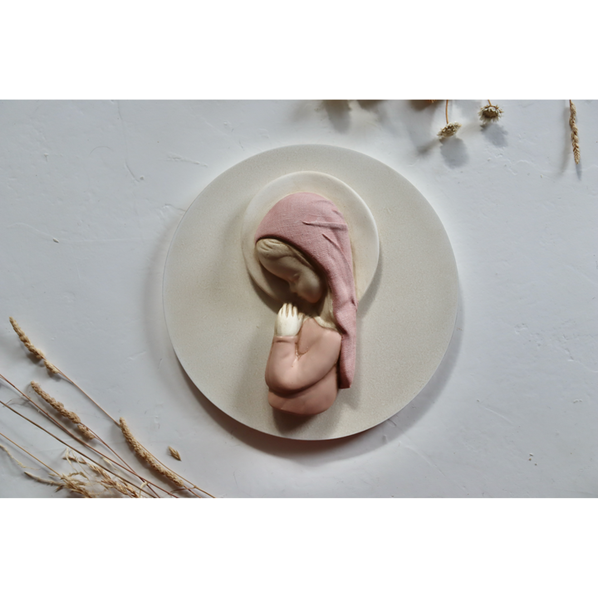 Virgen Niña Lino Rosa