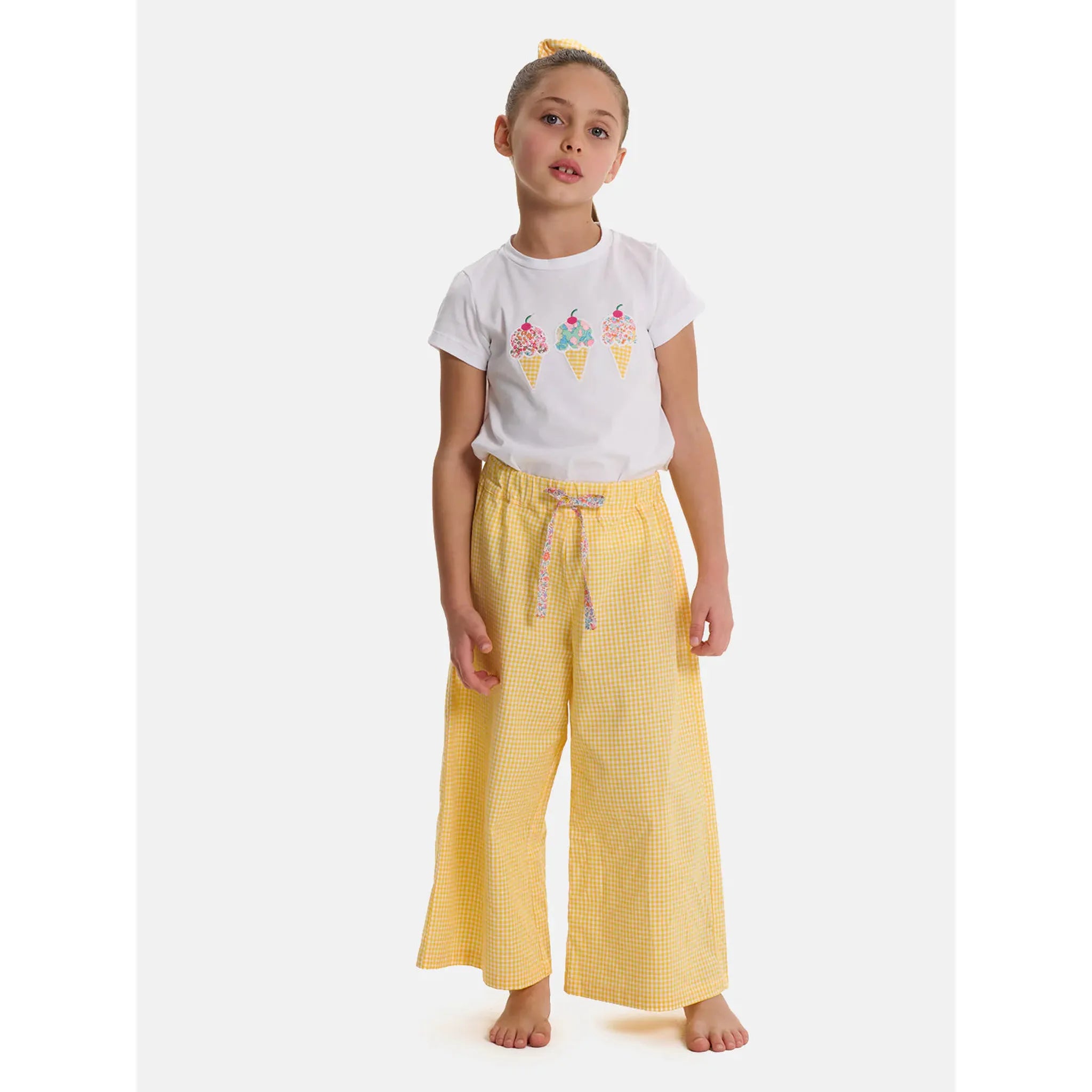 Emma Giallo Liberty Print Trouser Set