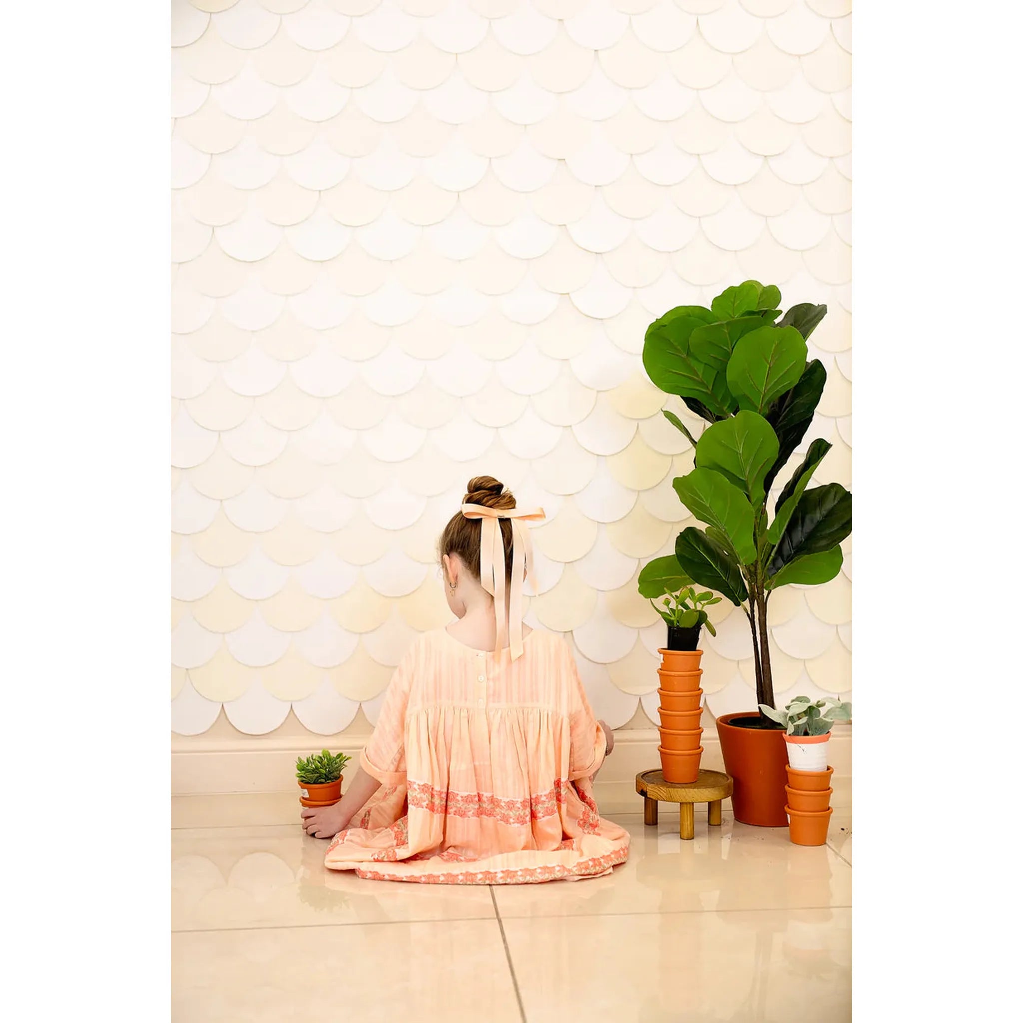 Piper Bow Long Satin Clip