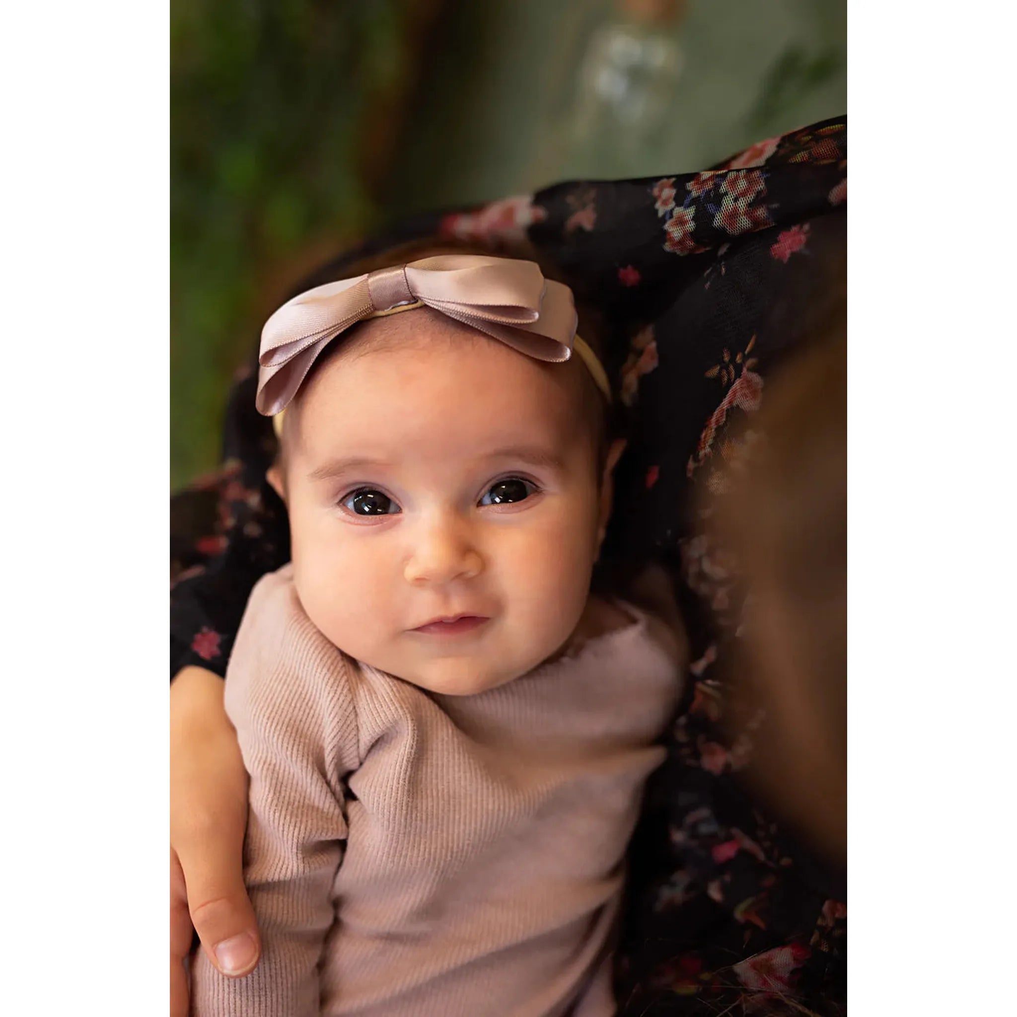 Heather Satin Bow Newborn